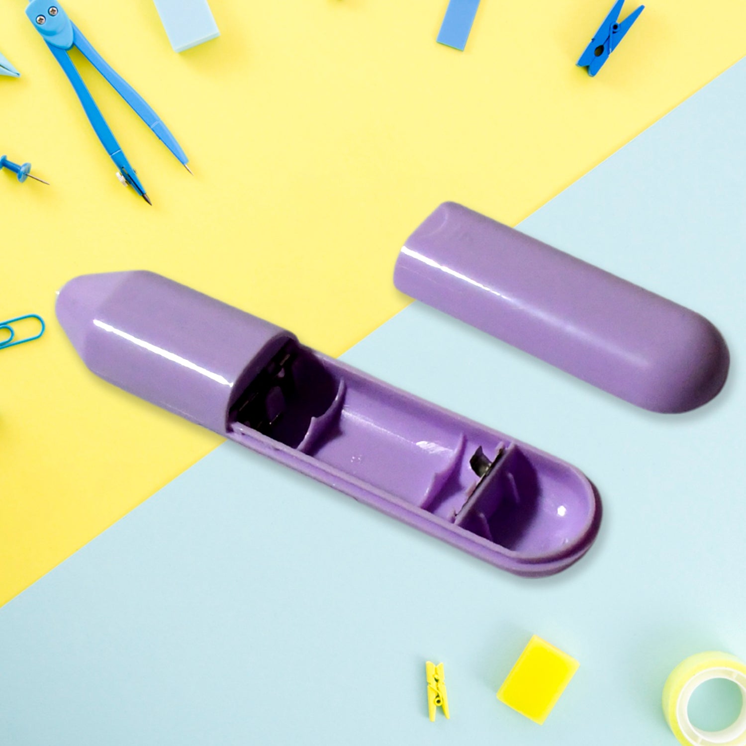 Electric Eraser Kit Automatic Pencil Eraser Battery Operated with 10 Eraser Refills Suitable for use with Graphite Pencils Drawing Painting Sketching Drafting Supplies Stationery Child Gifts (Battery Not Included) - Bhavnagar Deodap