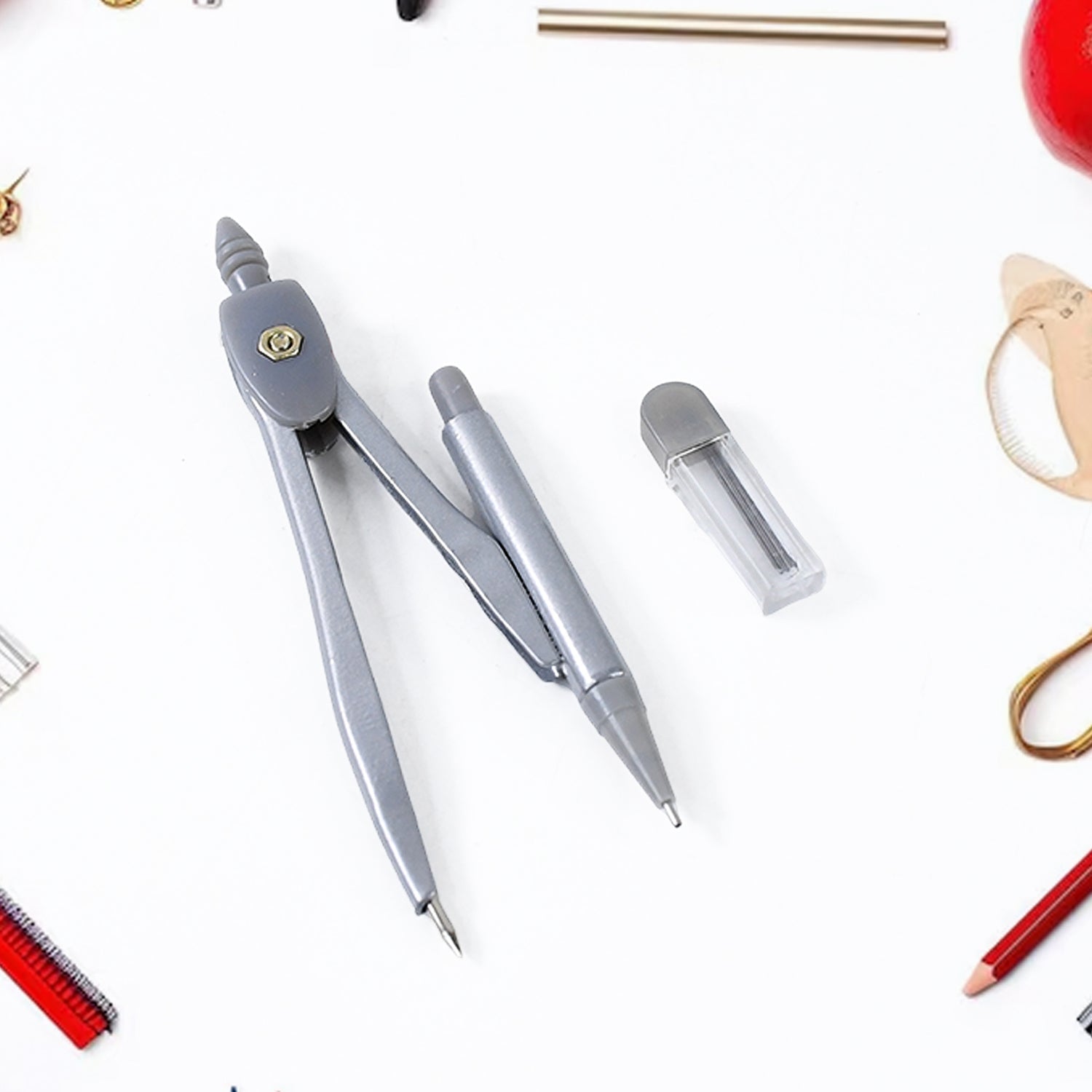 4-in-1 Premium Geometry Compass Set for Students and Professionals