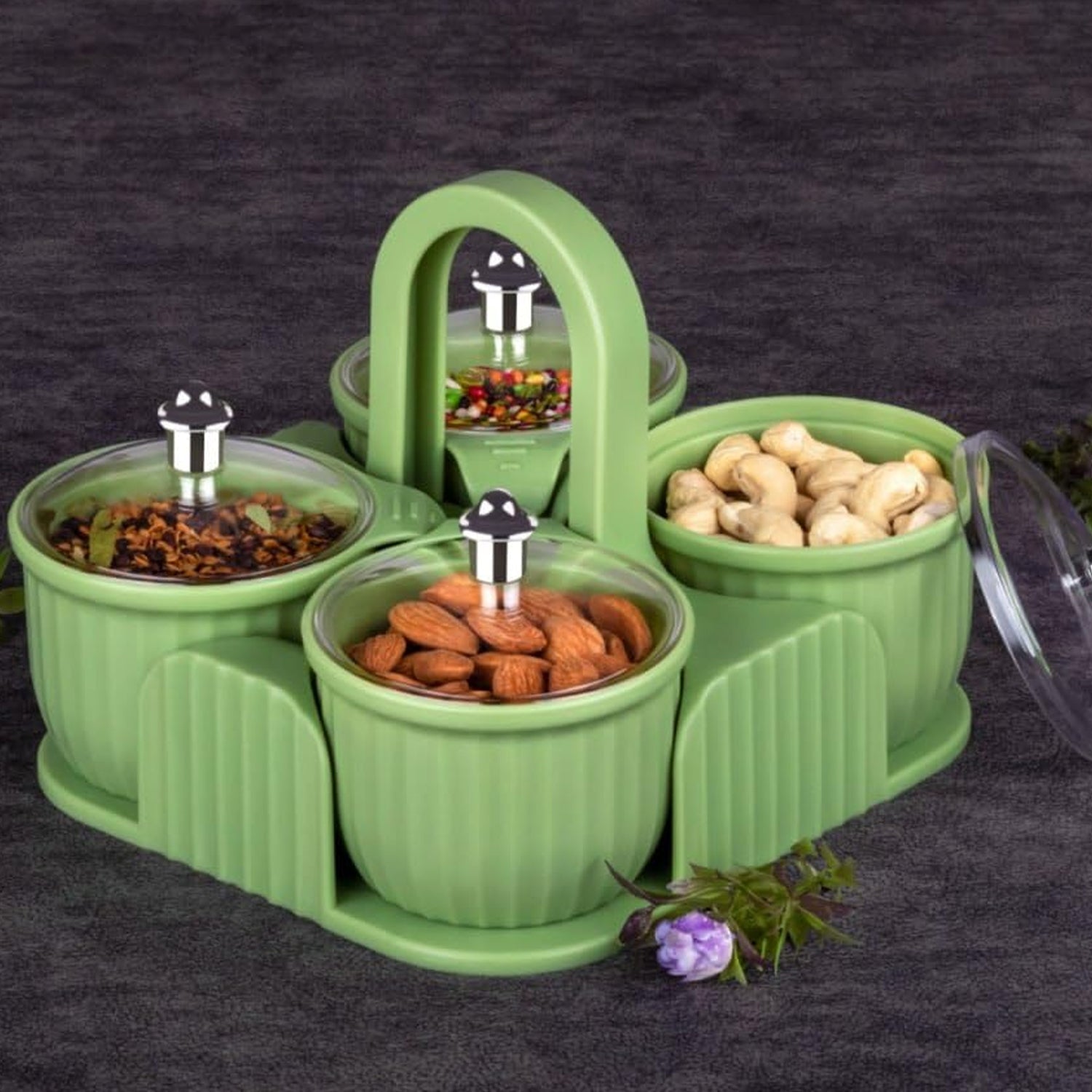Multipurpose Plastic Storage Container Set: Kitchen Jars, Spices, Cookies - Bhavnagar Deodap