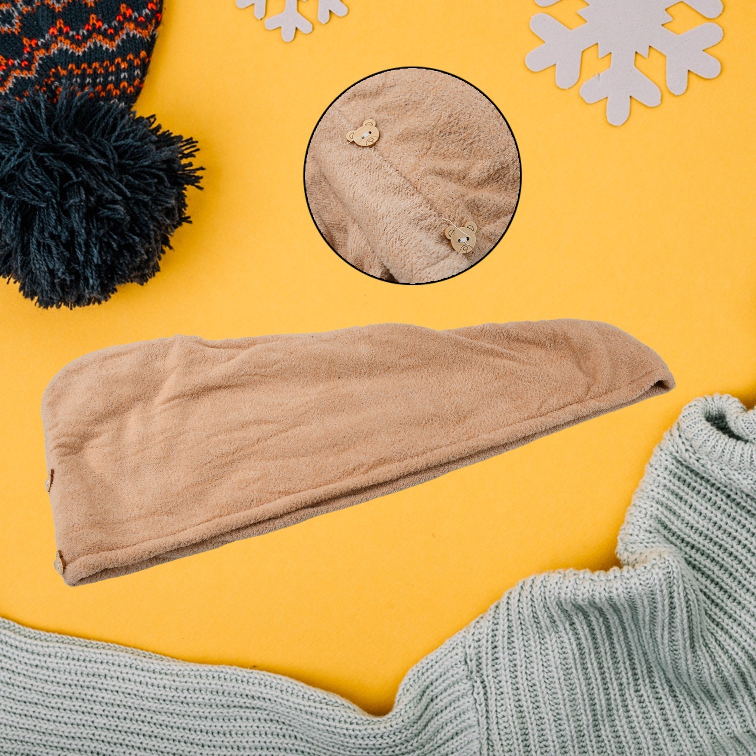 Microfiber Hair Wrap Towel Cap, Quick Turban Hair-Drying Absorbent Microfiber Towel / Dry Shower Caps (1 Pc) - Bhavnagar Deodap