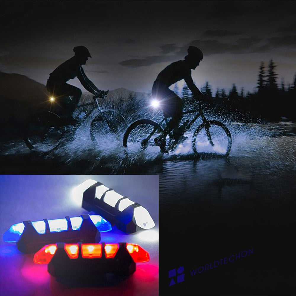 1617 Rechargeable Bicycle Front Waterproof LED Light (Blue) 