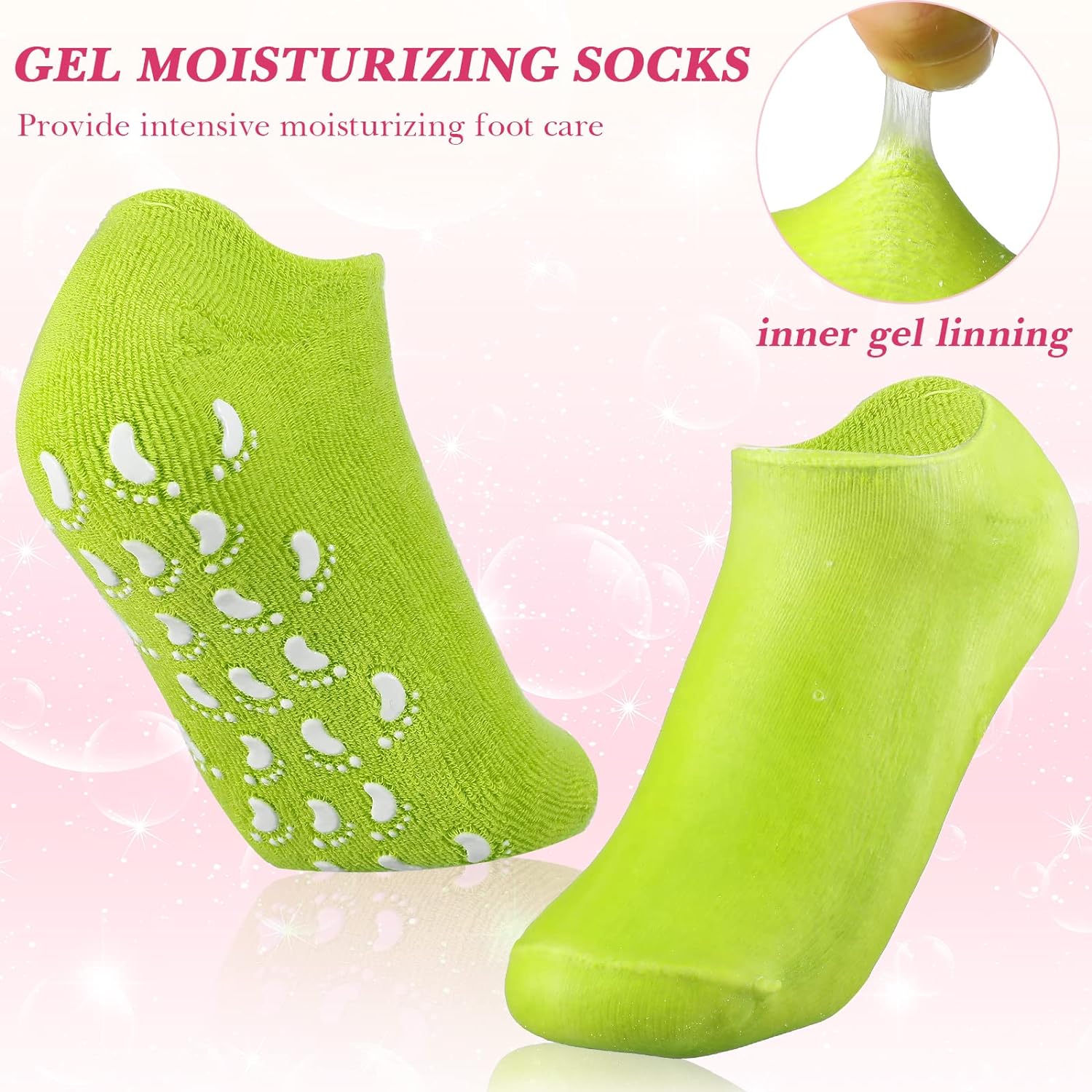 Socks Soft Socks for Repairing and Softening Dry Cracked Feet Skins Comfortable Socks (No Box Packing / Without Gel Socks) - Bhavnagar Deodap