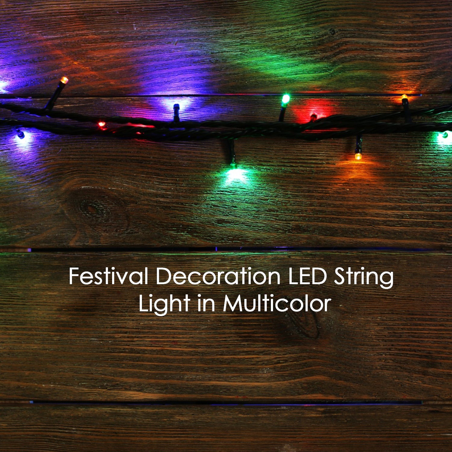 3Mtr Home Decoration Diwali & Wedding LED Christmas String Light Indoor and Outdoor Light ,Festival Decoration Led String Light, Multi-Color Light 1.4MM (15L 3 Mtr) - Bhavnagar Deodap