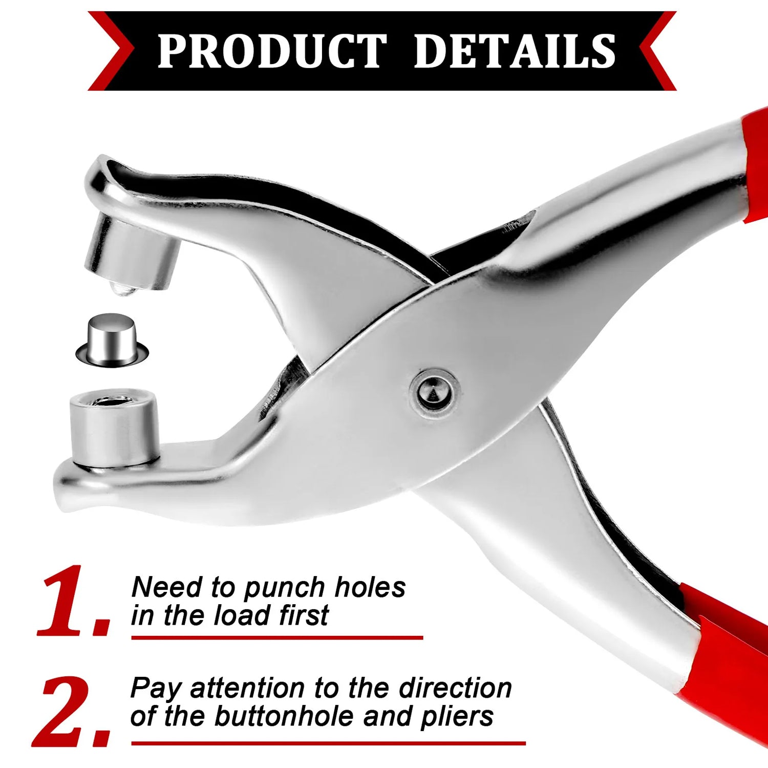 Grommet Setting Tool with 25 PCS Gold Eyelets Grommets Steel Hole Punch Setter Kit for Leather, Canvas, All Fabrics Men and Women Clothes, Shoes, Belts, Bags, Crafts - Bhavnagar Deodap