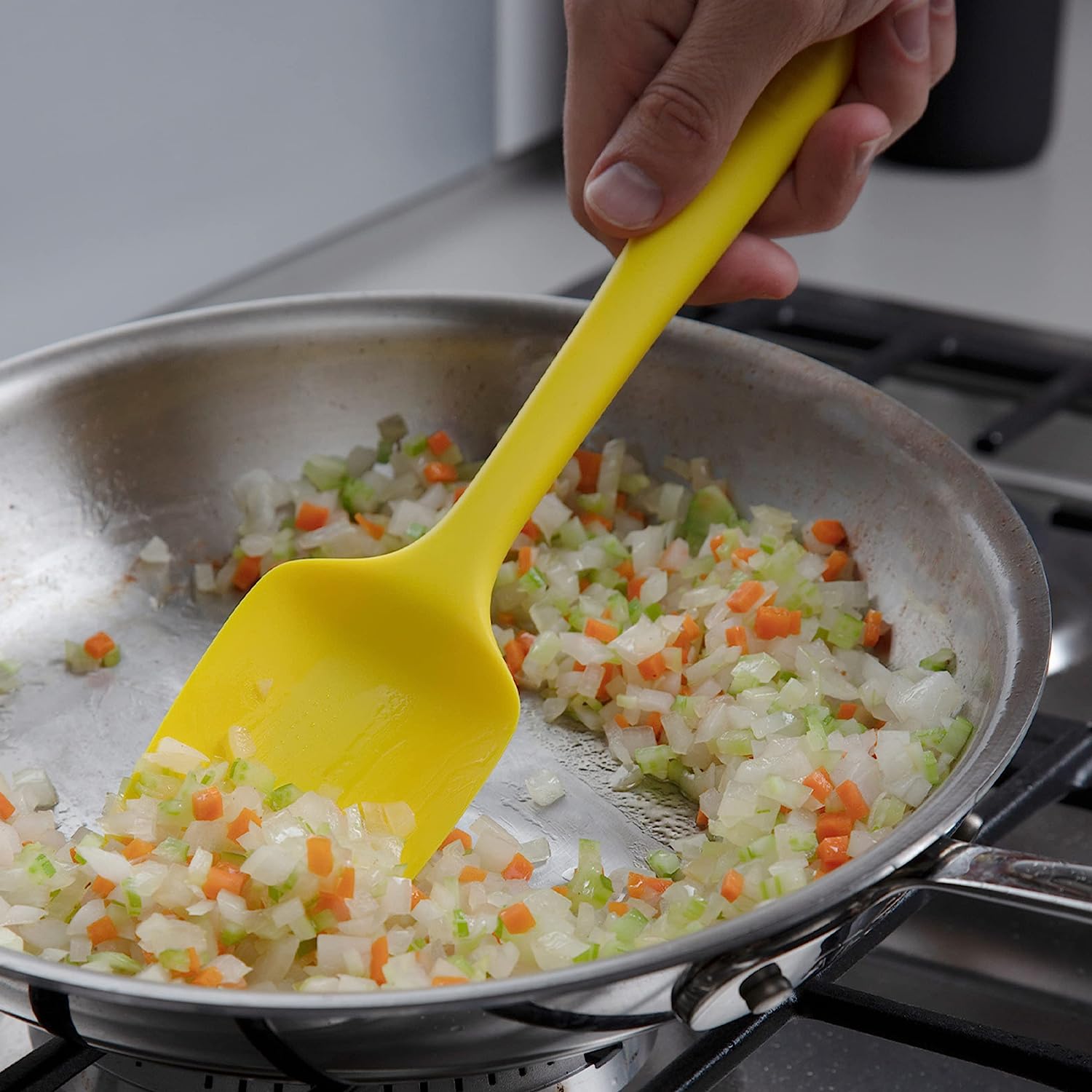Get It Right Premium Silicone Spatula - Non-Stick Heat Resistant Kitchen Spatula - Perfect for Baking, Cooking, Scraping (28cm) - Bhavnagar Deodap