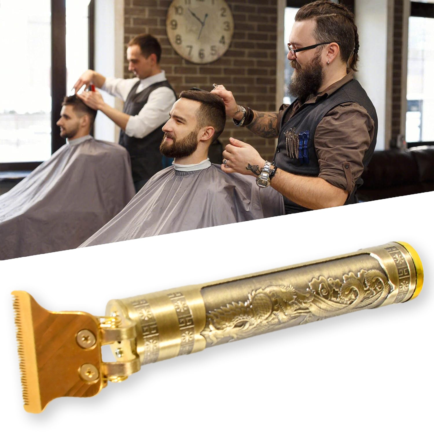 Hair Trimmer for Men Hair Style Trimmer, Professional Hair Clipper, Electric Shaving machine dry shaving for men - hair shaving and trimming beard With 4 adjustable blade clipper, Oil, Cleaning Brush - Bhavnagar Deodap