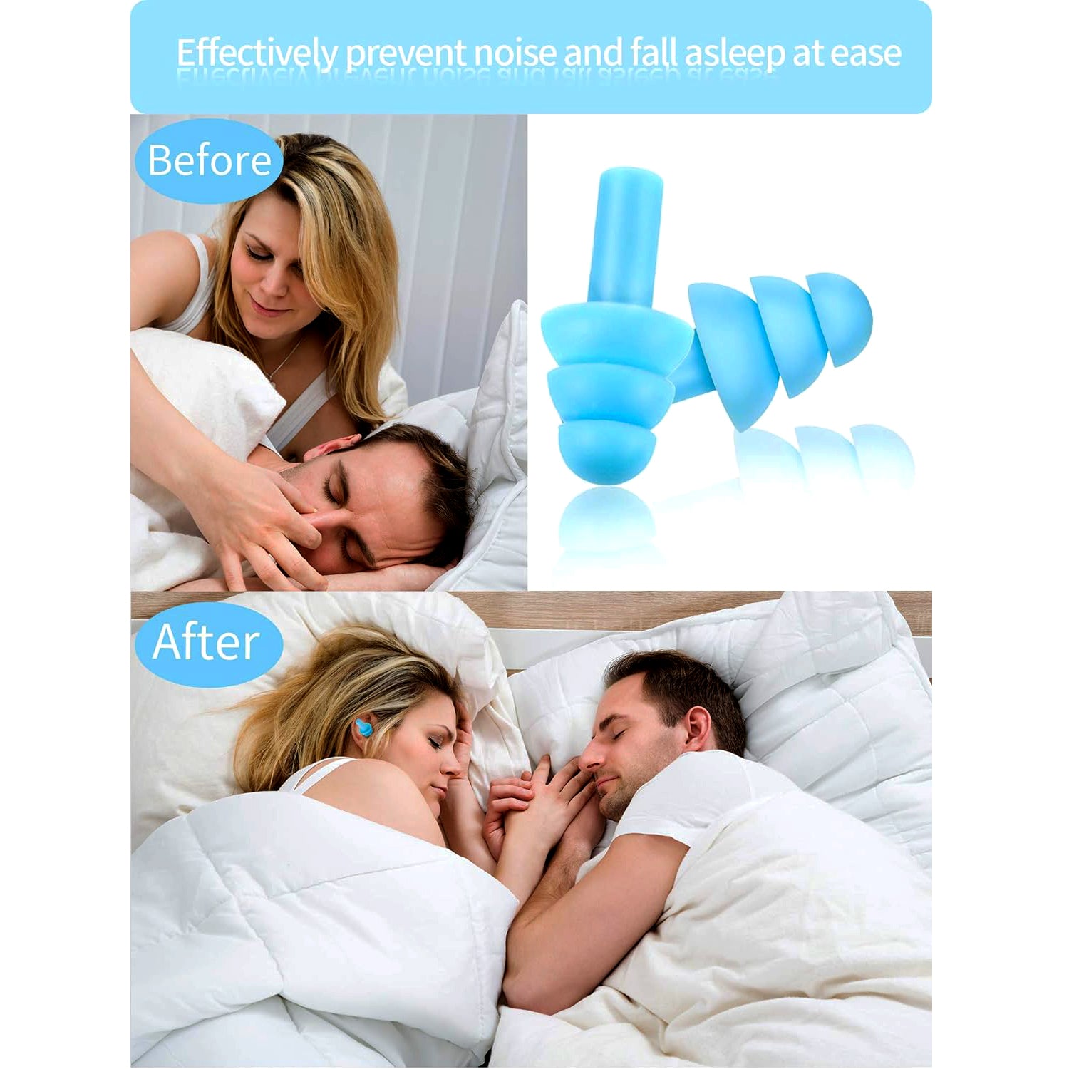 Safety Ultra Soft Foam Ear Plugs Reusable Ear Plugs for Sleeping, Travel, Loud Noises, Work, Learning, Snoring (2 Pc Set) - Bhavnagar Deodap