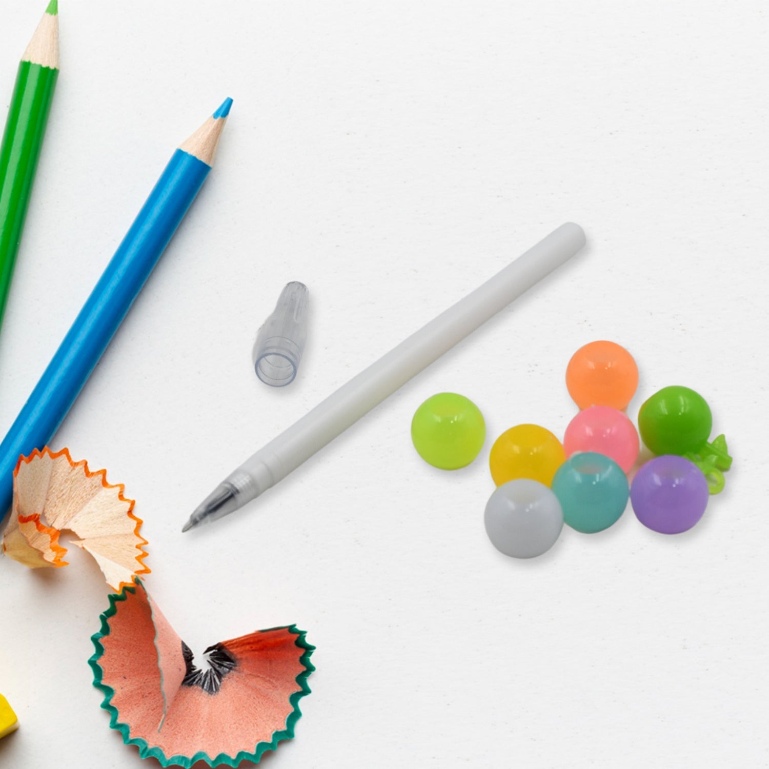 Stylish Pearls Pen Plastic Moti Non-Sharpening Design Pen Multicolor Pearls Moti Gel Pen, Fancy Designer Attractive Gel Pen for Kids Pack of (12 Pc Set ) - Bhavnagar Deodap