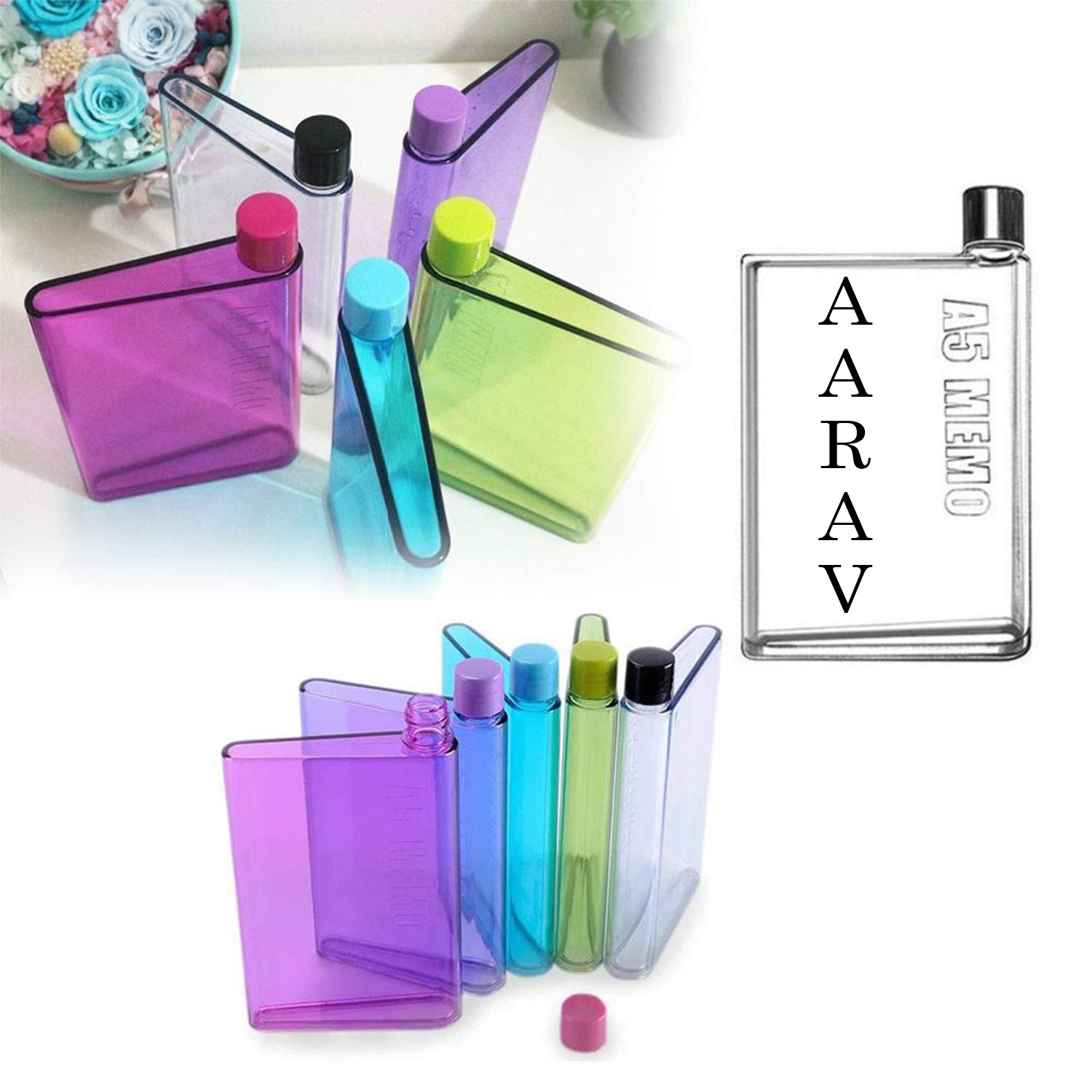 Customize A5 Size Notebook Plastic Bottle (Any Color) - Bhavnagar Deodap