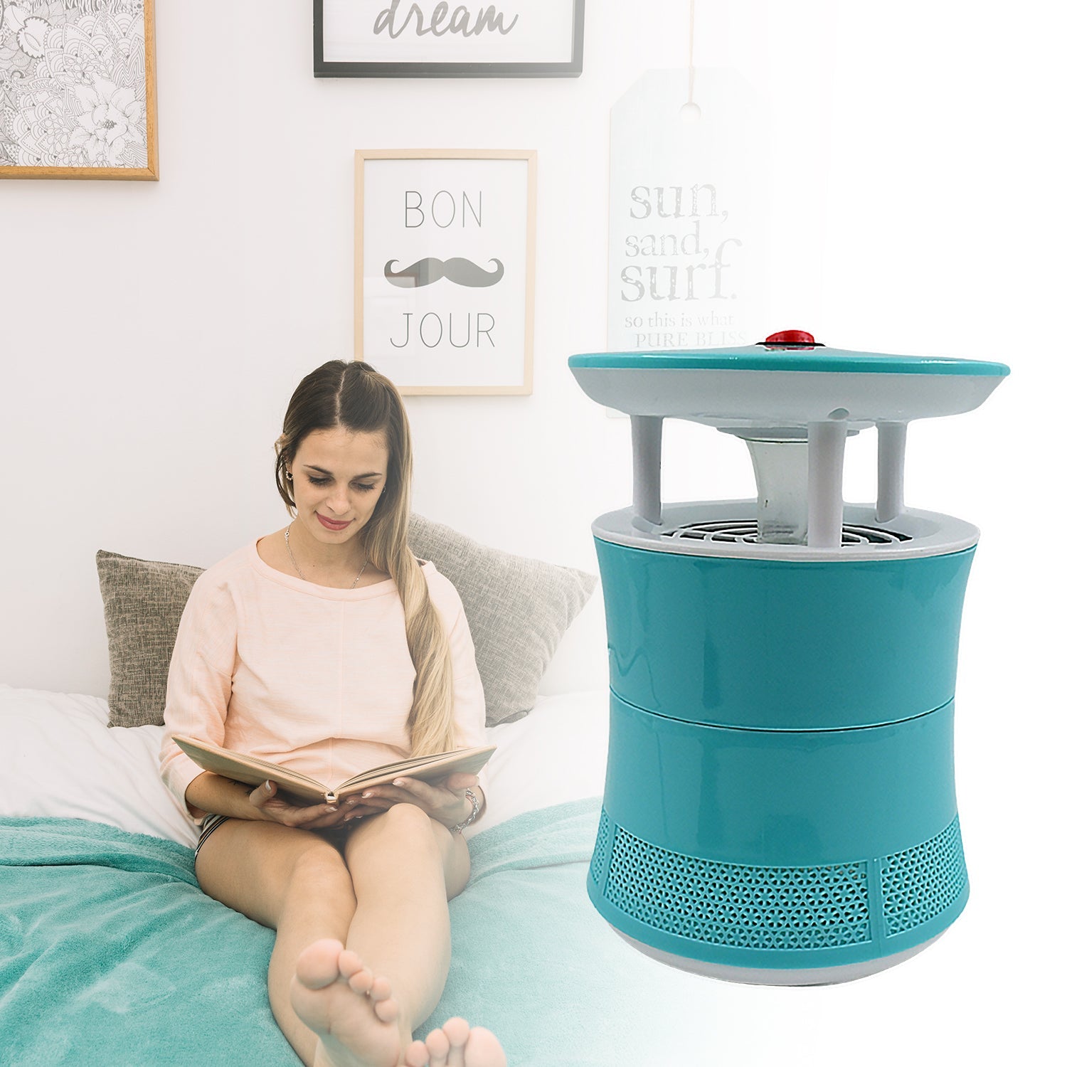 Mosquito Killer Machine, Electronic Indoor Insect Killer Lamp, Bug Bedroom Mute Radiation-free Portable Fly Insect Killer Light For Home & Commercial Use. Mosquito killer lamp. - Bhavnagar Deodap