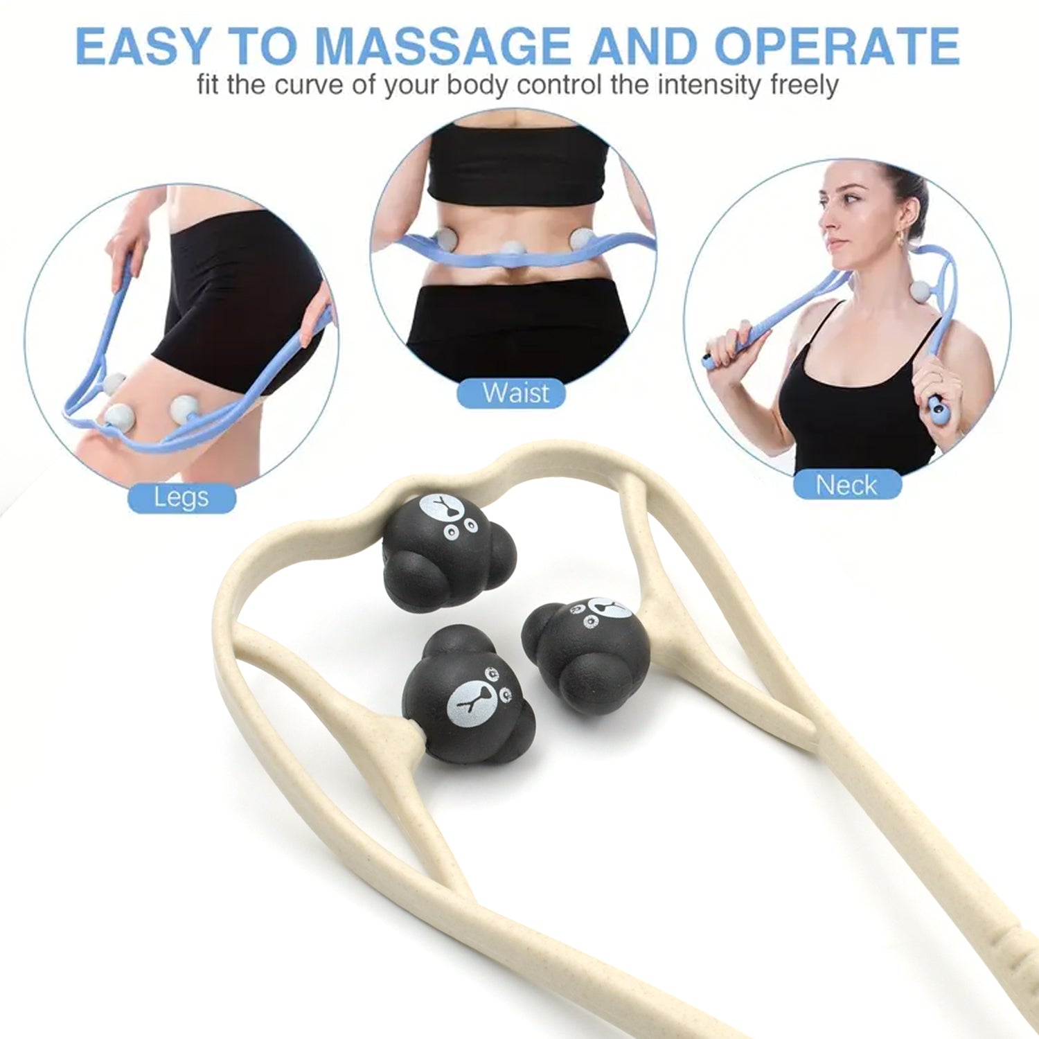 NECK SHOULDER MASSAGER, PORTABLE RELIEVING THE BACK FOR MEN RELIEVING THE WAIST WOMEN & MEN USE - Bhavnagar Deodap