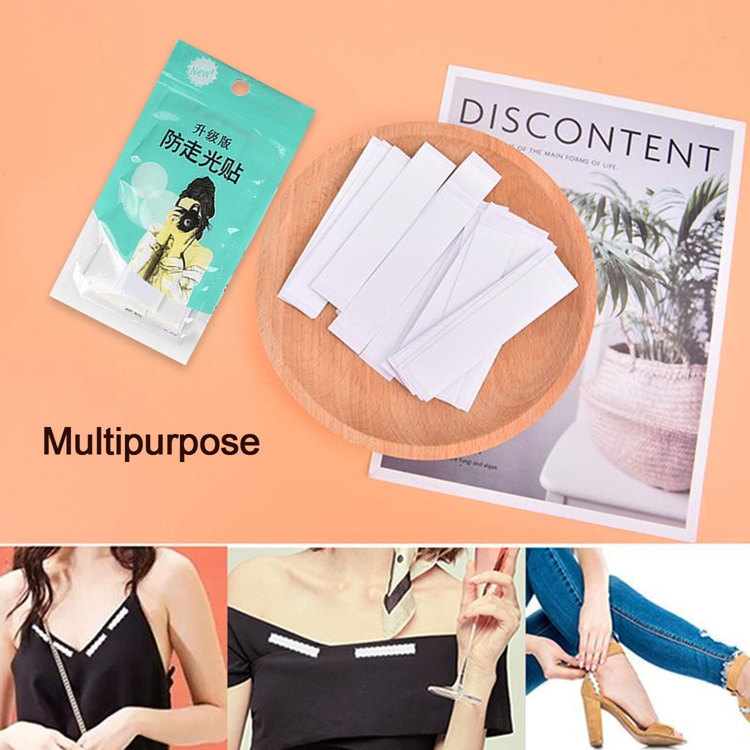 Waterproof Anti-Skid, Disposable Double Sided 36 Adhesive Transparent Clear Medical Tape for Lingerie - Bhavnagar Deodap