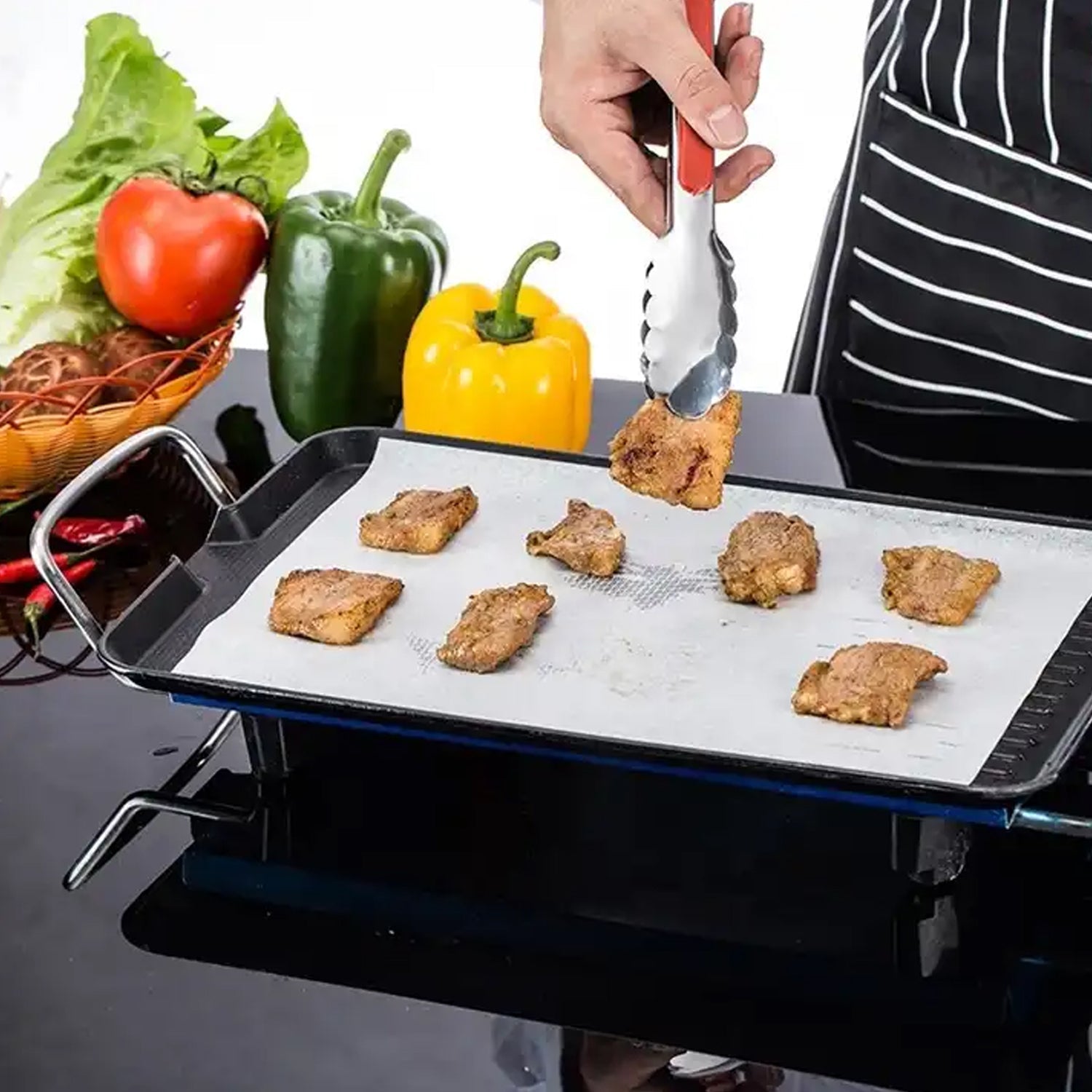 Non-Stick Parchment Paper: Easy Cleanup for Baking, Grilling & More (Microwave & Oven Safe) - Bhavnagar Deodap