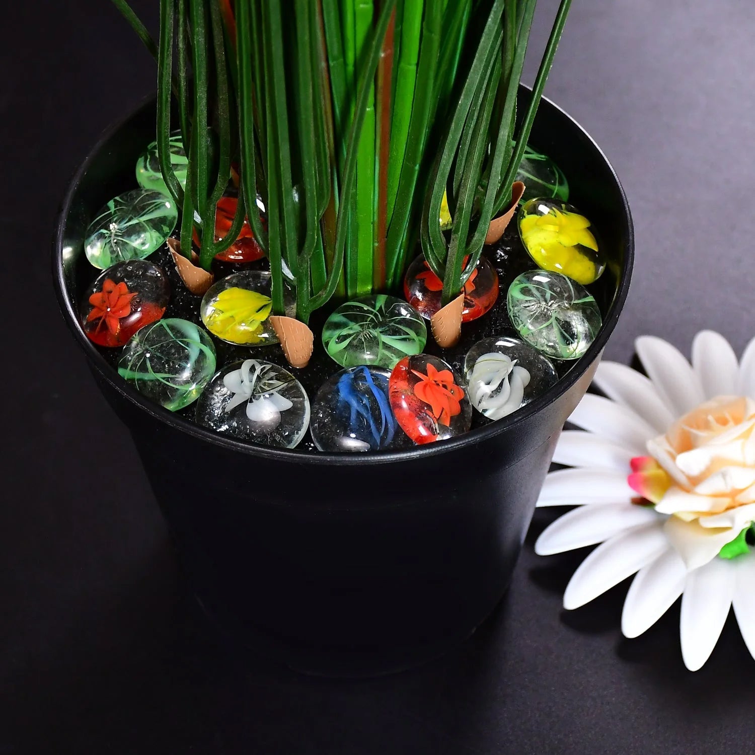 Multi-Color Decorative Stone for Garden / Lawn / Aquarium Fish Tank Gravel / Flower Pots Decoration Pebbles for Fish Bowl & All Purpose Attractive Stone Set - Bhavnagar Deodap