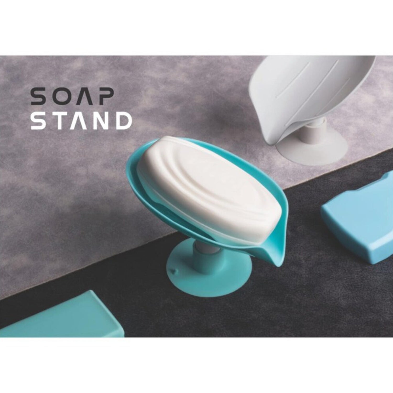 Soap Holder Stand Self Draining Soap Dish Holder Soap Box (1 Pc) - Bhavnagar Deodap