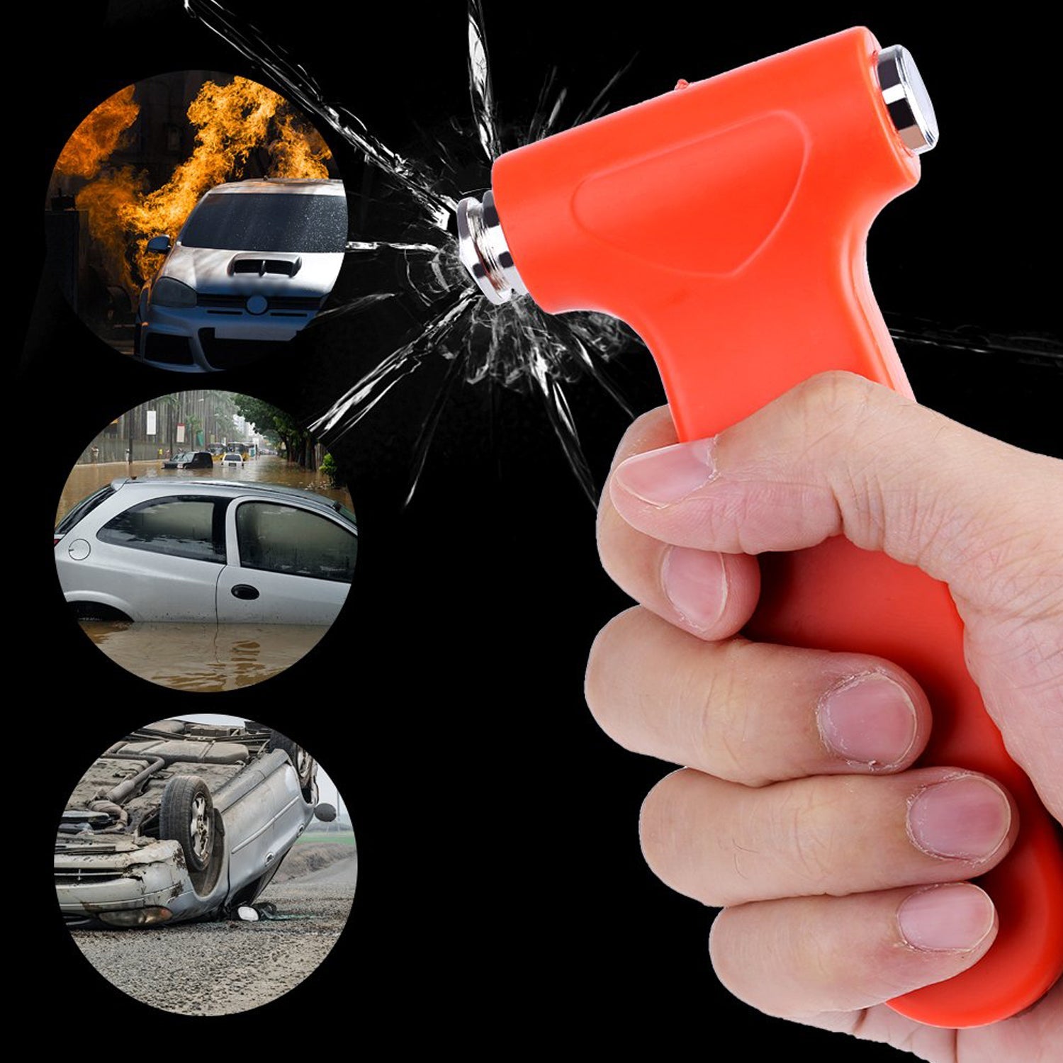 Car Safety Hammer,Emergency and Rescue Tool,Car Window Breaker and Seatbelt Cutter,Safety Hammer Emergency Rescue Tool,Car Window Breaking Seat Belt Cutter (1 Pc) - Bhavnagar Deodap