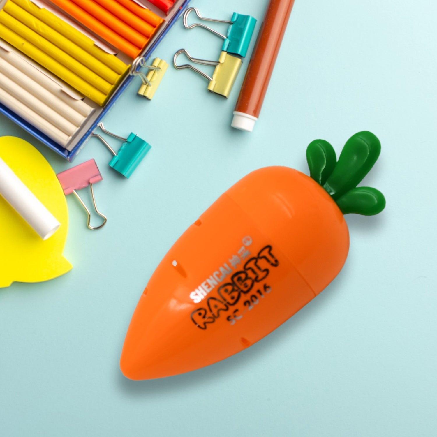 Student Pencil Sharpener Cartoon Simple Carrot Pencil Sharpener Suitable for Students, Children, School, Stationery (1 Pc) - Bhavnagar Deodap