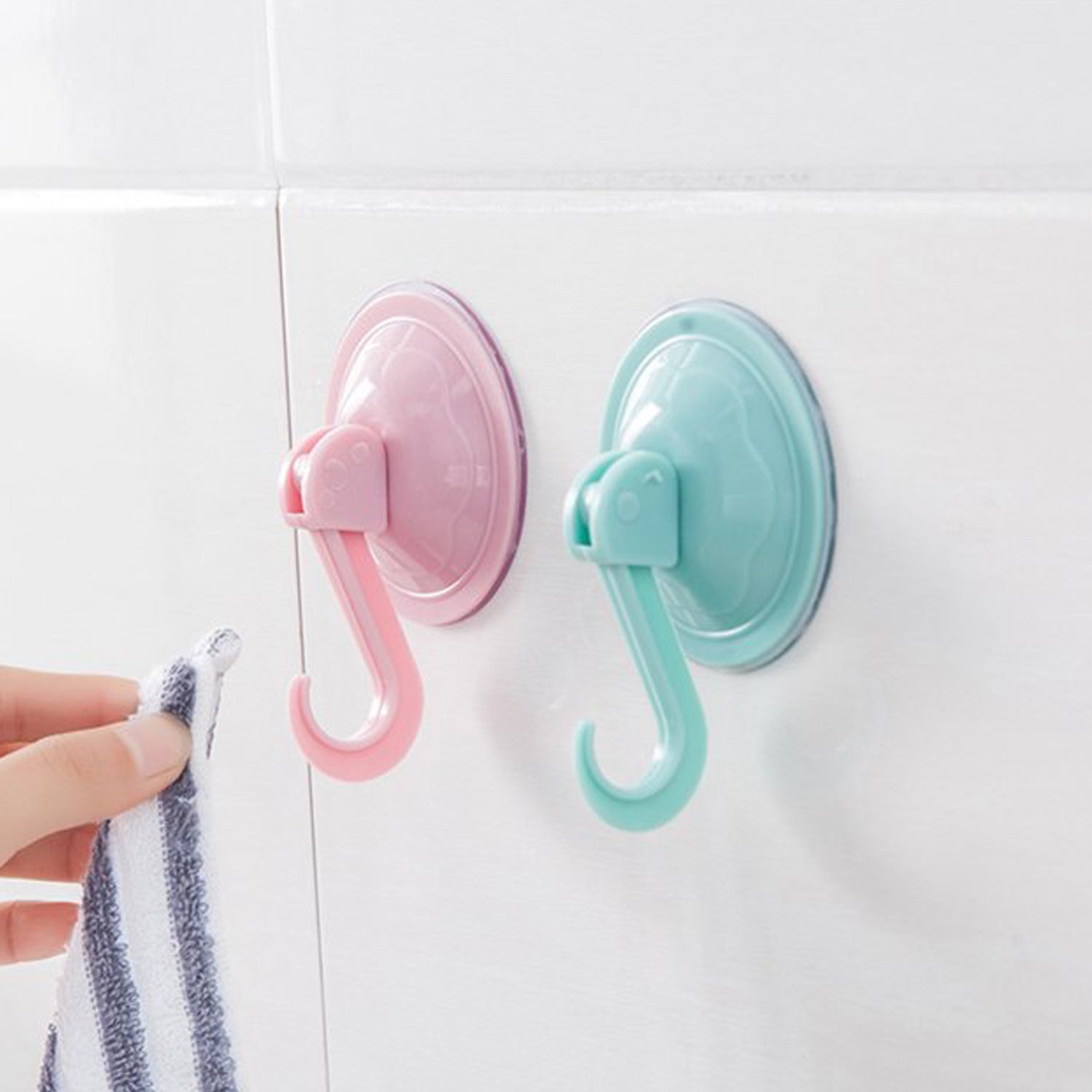 Wall Hook Heavy duty Hook 6 pcs for wall Heavy Plastic Hook, Sticky Hook Household For Home , Decorative Hooks, Bathroom & All Type Wall Use Hook , Suitable for Bathroom, Kitchen, Office (6 Pc Set) - Bhavnagar Deodap