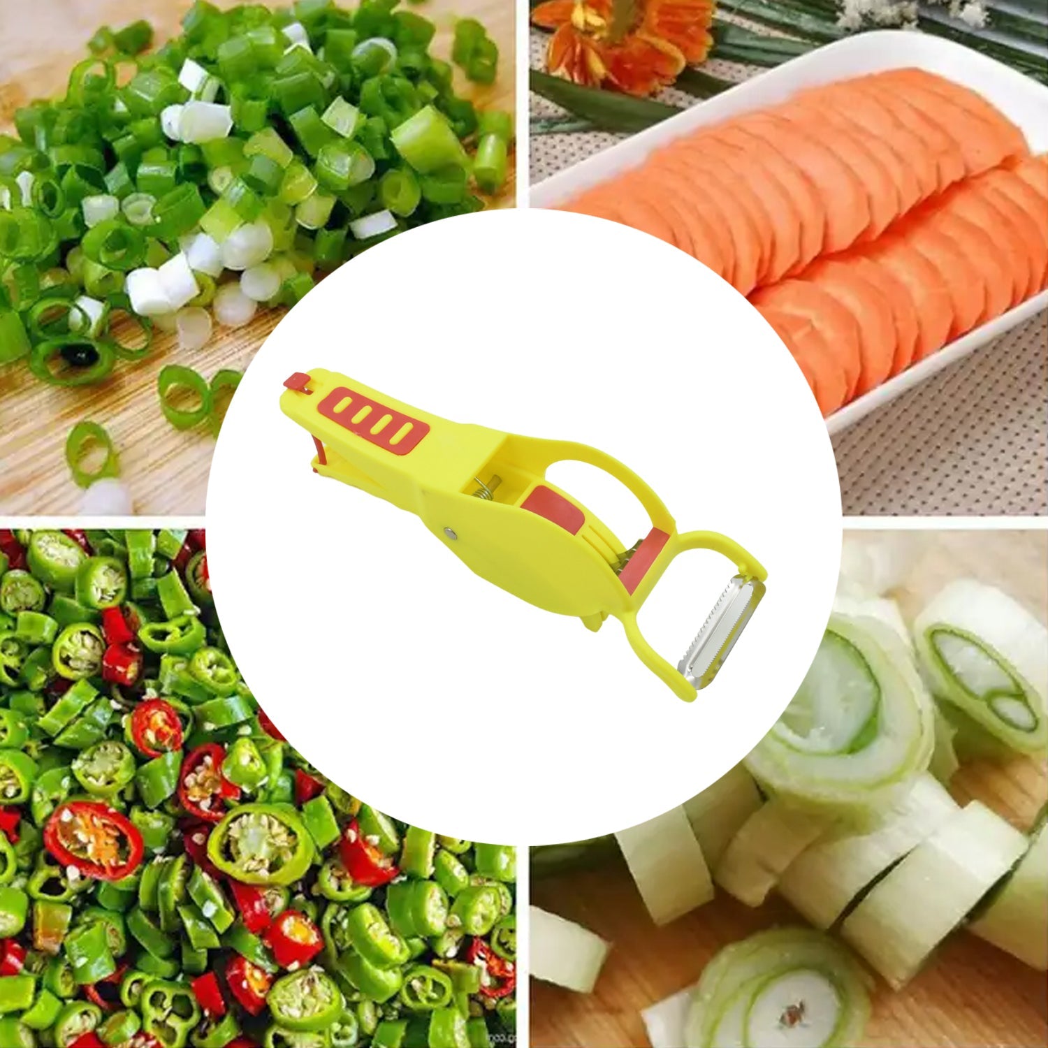 2-in-1 Vegetable and Fruits Cutter / Chopper - Bhavnagar Deodap