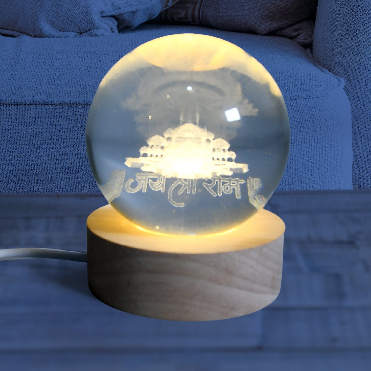 3D Crystal Ball lamps for Bedroom 3D Lamps for Home Decoration 3D Crystal Ball Night Light Gifts for Women Gifts for Men Room Decor Items for Bedroom for Friend and Family (1 Pc) - Bhavnagar Deodap