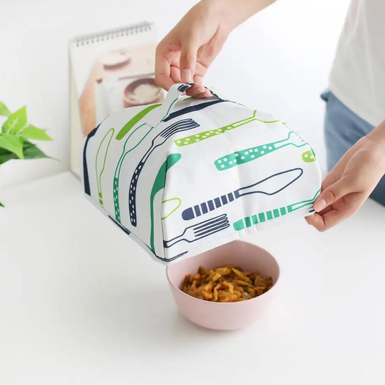 Foldable Food Covers Anti-dust Heat Preservation Anti Fly Mosquito Kitchen Lid Foldable Cover for Hot Food Dish Insulation Cover, Food Warmer Cover, for Kitchen, Picnic - Bhavnagar Deodap