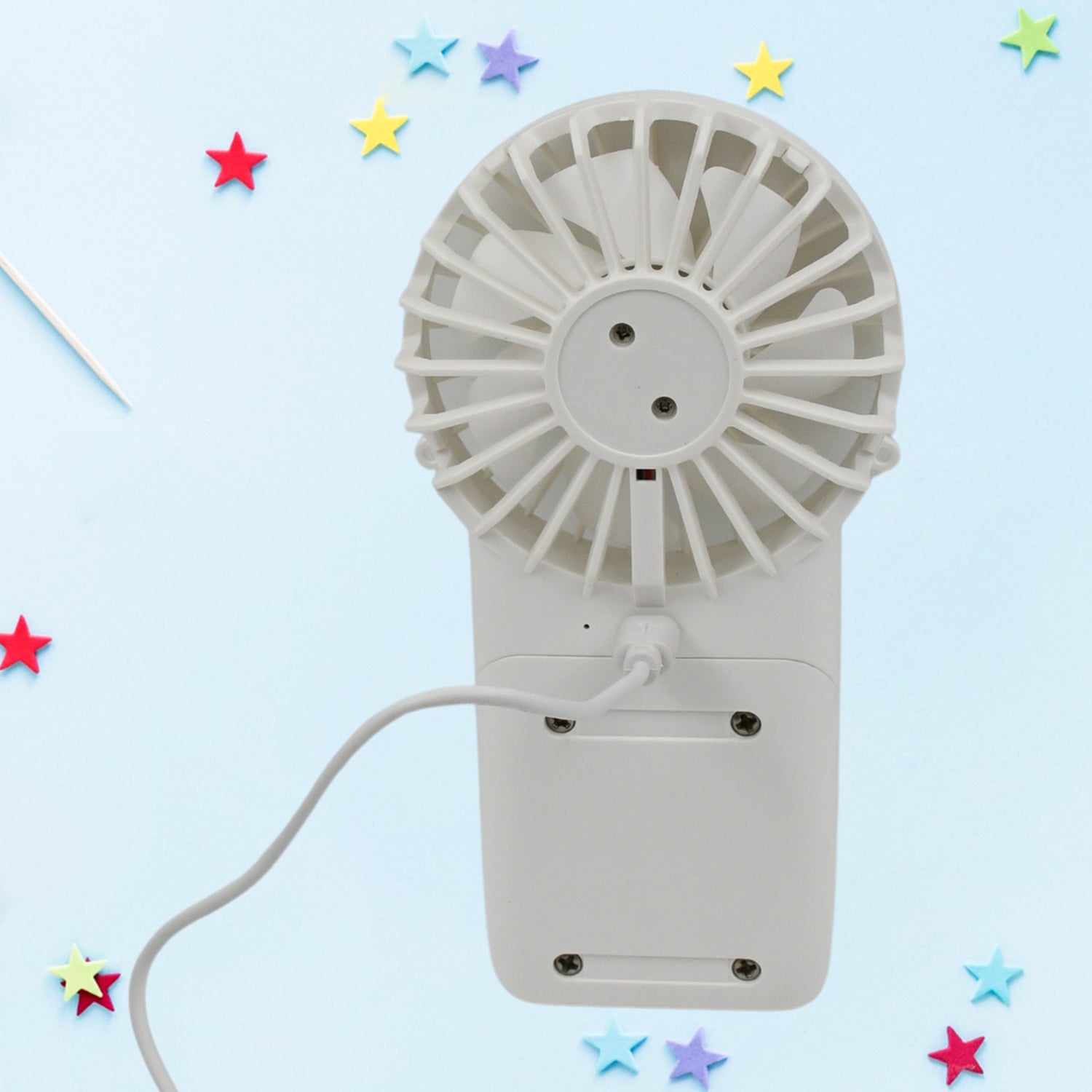 Portable Small Electric Fan, Handheld Fan With 3 Modes USB Rechargeable Mini Student Handheld Class Personal Fan (1 Pc) - Bhavnagar Deodap