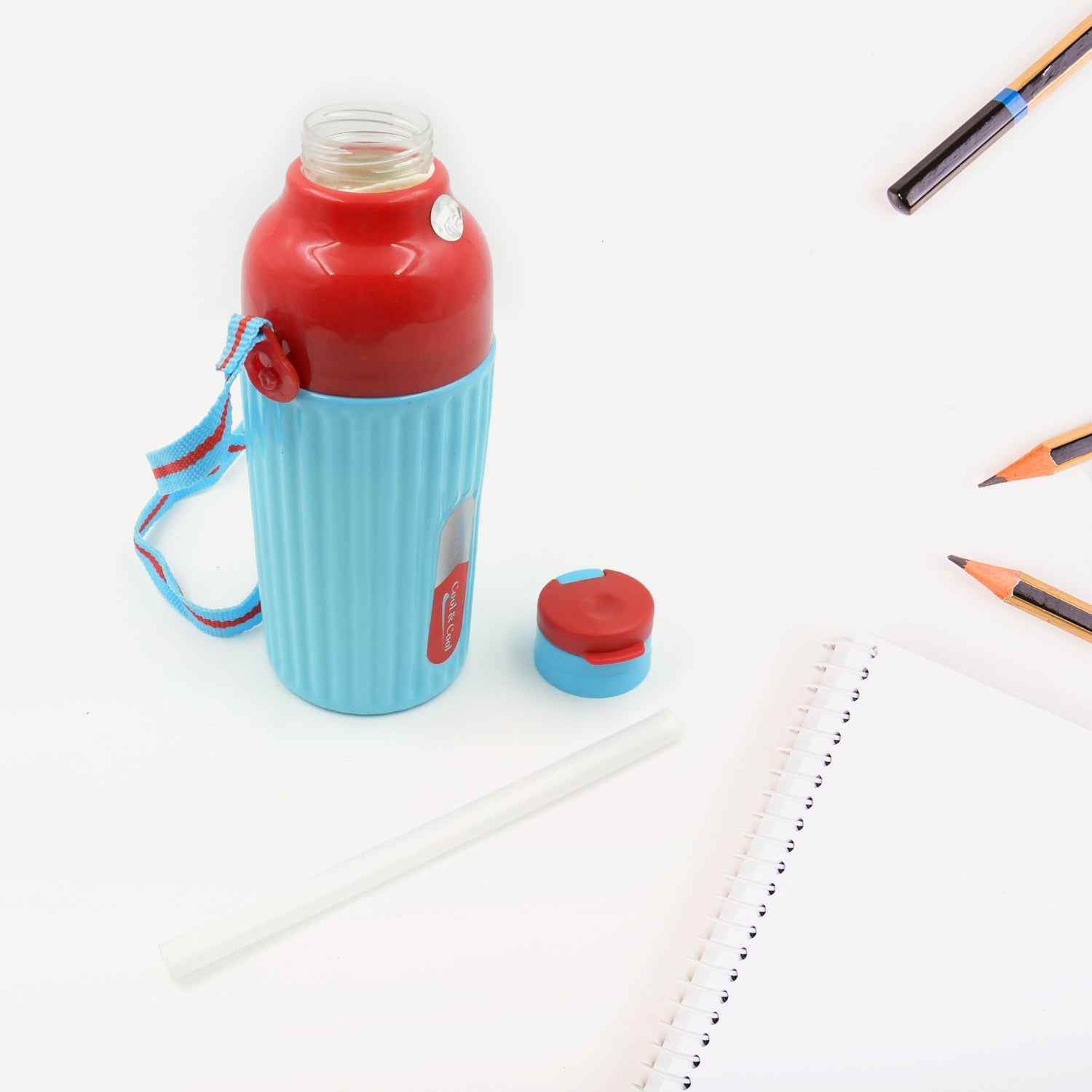 Plastic Sports Insulated Water Bottle with Dori Easy to Carry High Quality Water Bottle, BPA-Free & Leak-Proof! for Kids' School, For Fridge, Office, Sports, School, Gym, Yoga (1 Pc / 500ML) - Bhavnagar Deodap