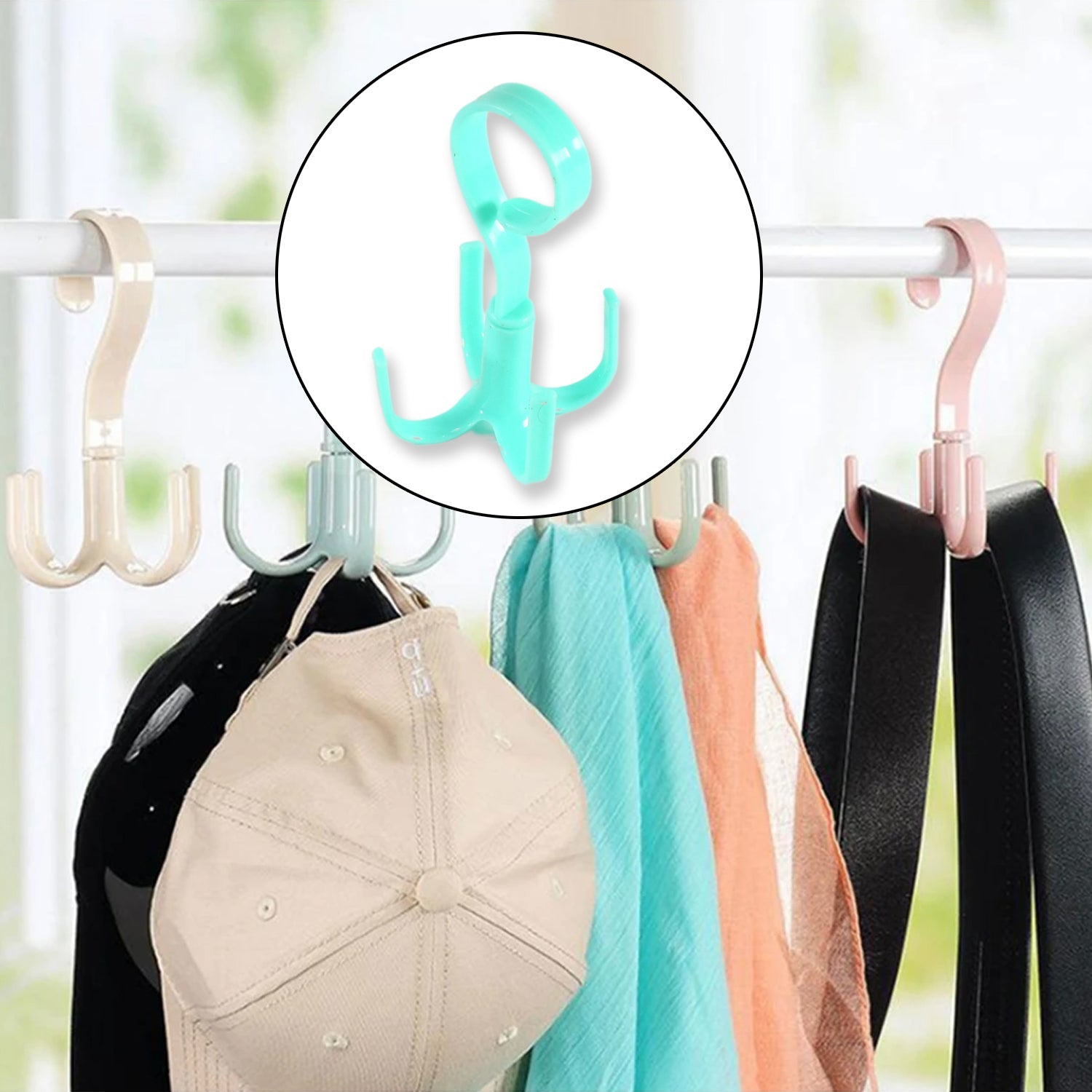 4-Claw Multi-Function 360 Degree Rotatable Purse Rack Handbag Hanger Hook - Bhavnagar Deodap