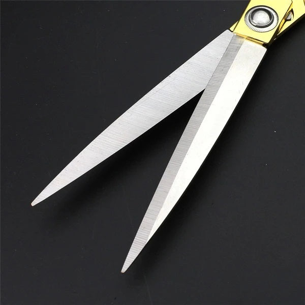 Stainless Steel Tailoring Scissor Sharp Cloth Cutting for Professionals  (Golden) - Bhavnagar Deodap