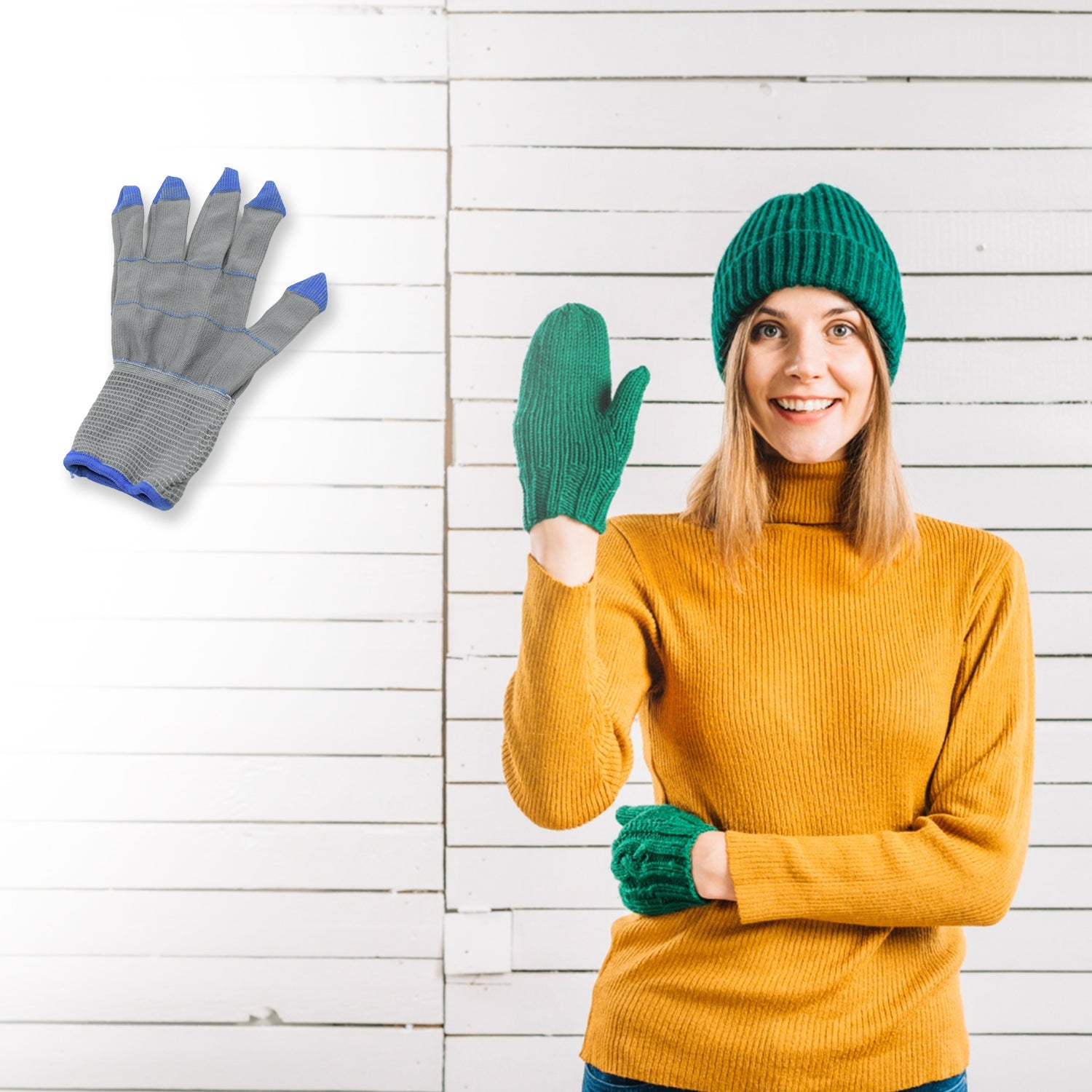 Small 1 Pair Cut Resistant Gloves Anti Cut Gloves Heat Resistant, Nylon Gloves, Kint Safety Work Gloves High Performance Protection. - Bhavnagar Deodap