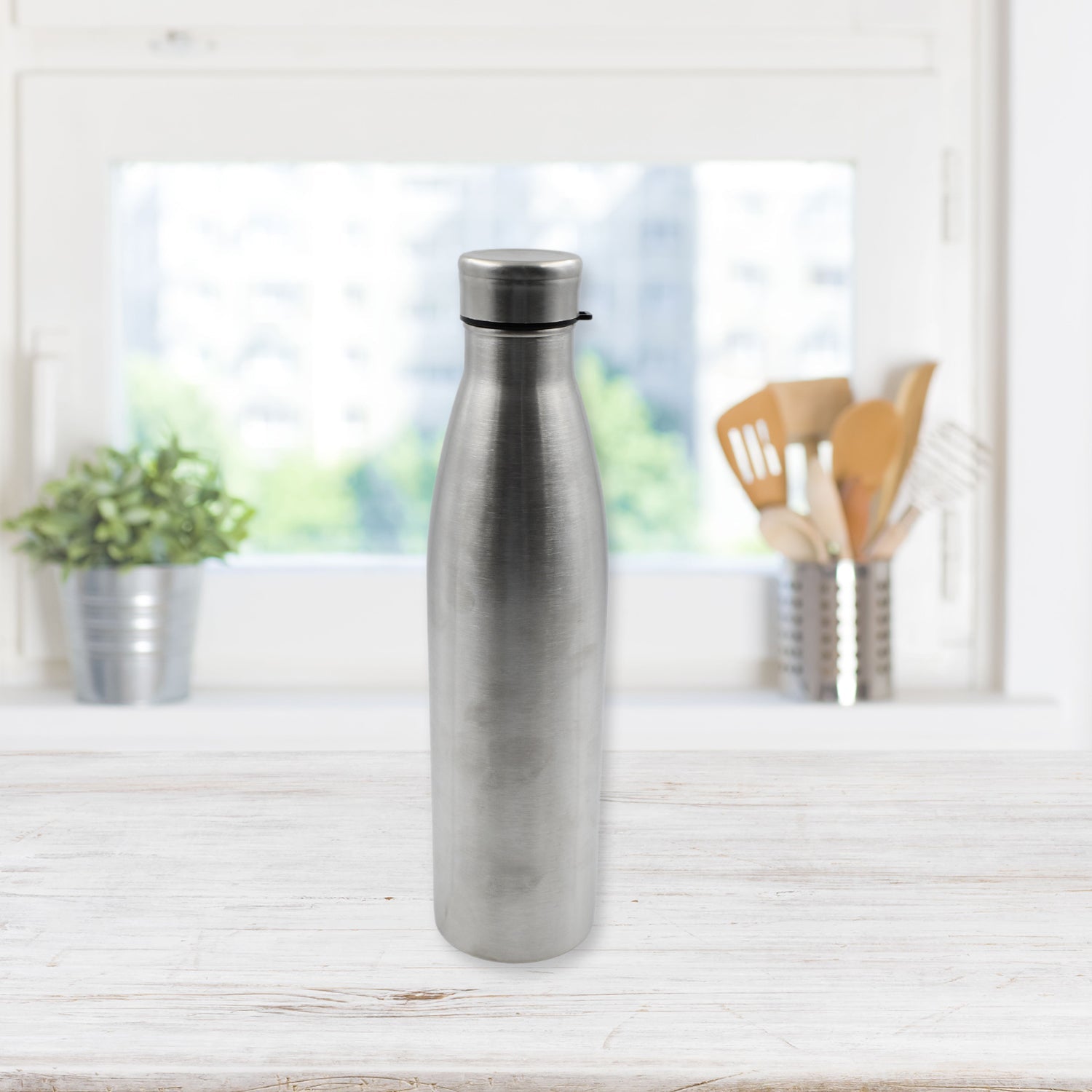 Water Bottle for Office, Thermal Flask, Stainless Steel Water Bottles, Fridge Water Bottle, Hot & Cold Drinks, BPA Free, Leakproof, Portable For office / Gym / School 1000 ML - Bhavnagar Deodap