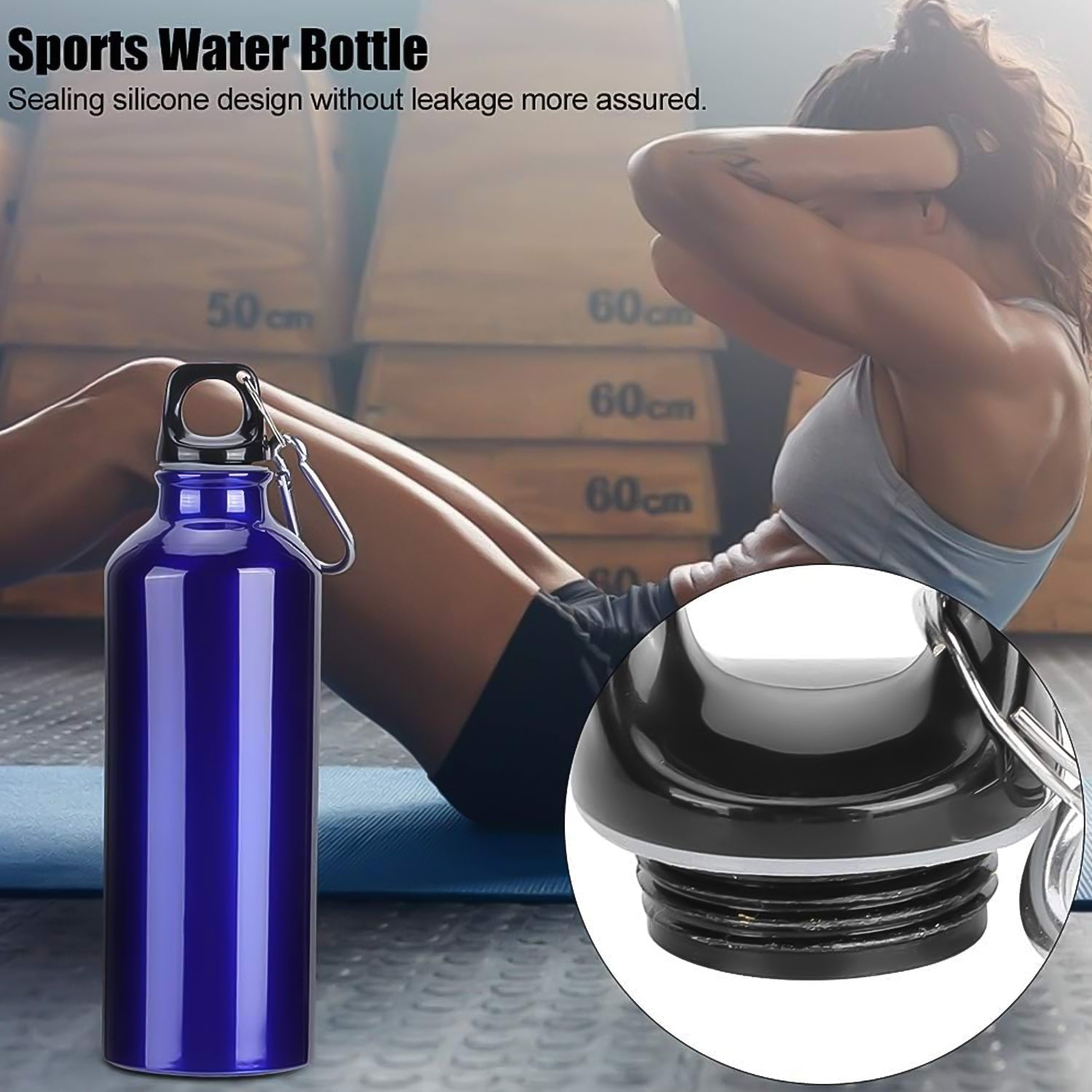 Aluminium Sports Water Bottle, 1 Pc (Capacity 500 ML Approx) - Bhavnagar Deodap