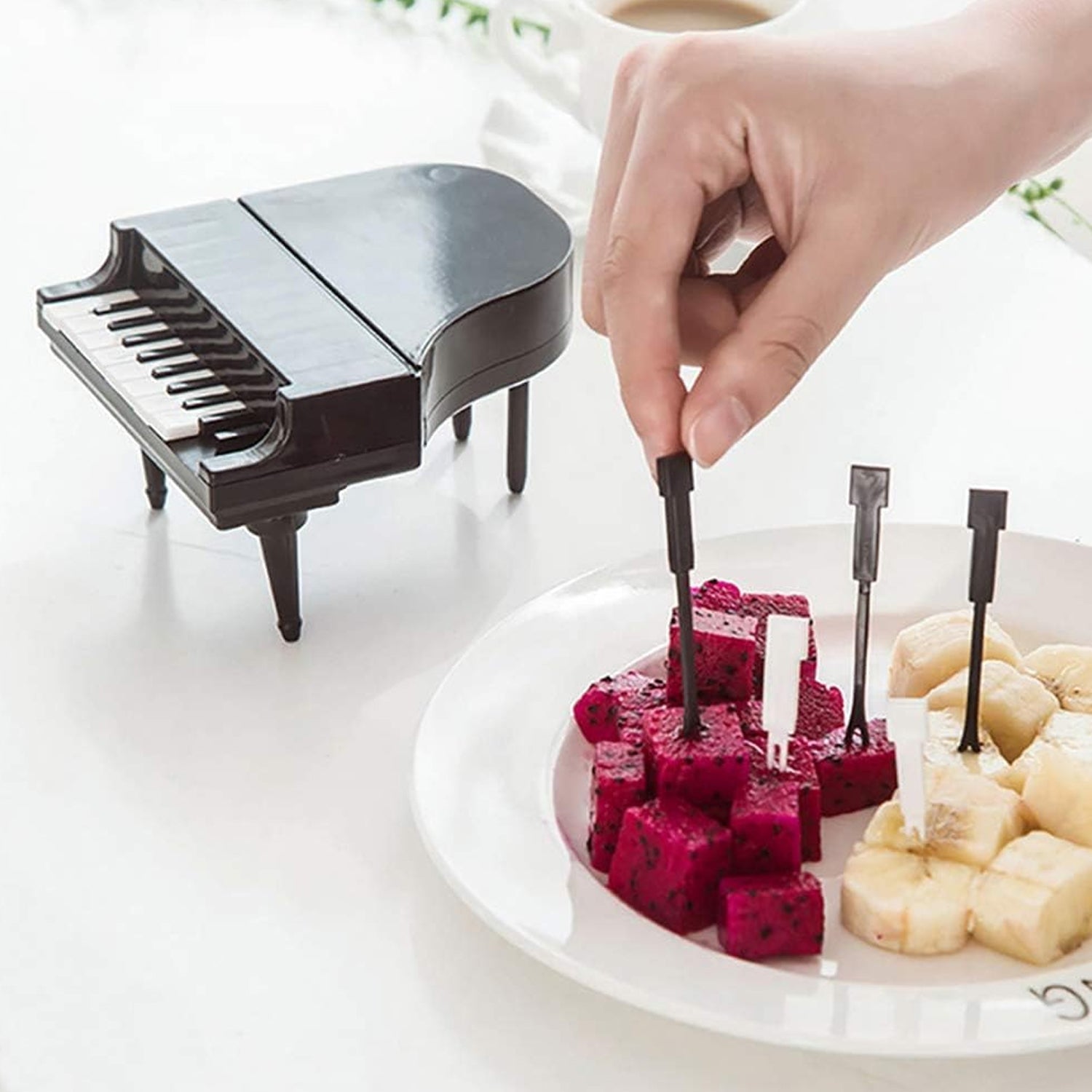 10 Pc Piano Fruit Forks: Fun & Functional for Snacks (Set) - Bhavnagar Deodap