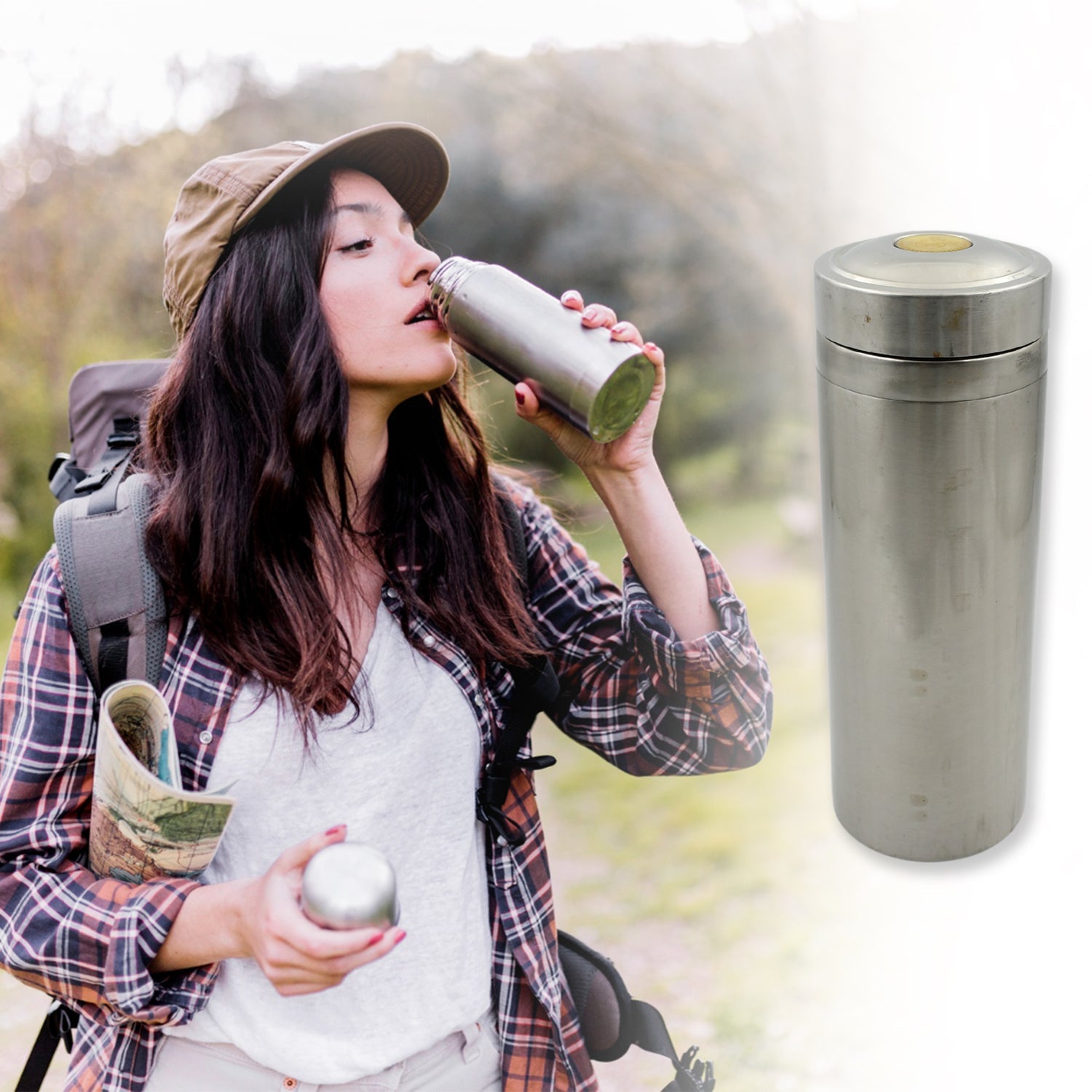Reusable Leak-Proof Thermos steel for Home Office Gym Fridge Travelling (800 ML Approx) - Bhavnagar Deodap
