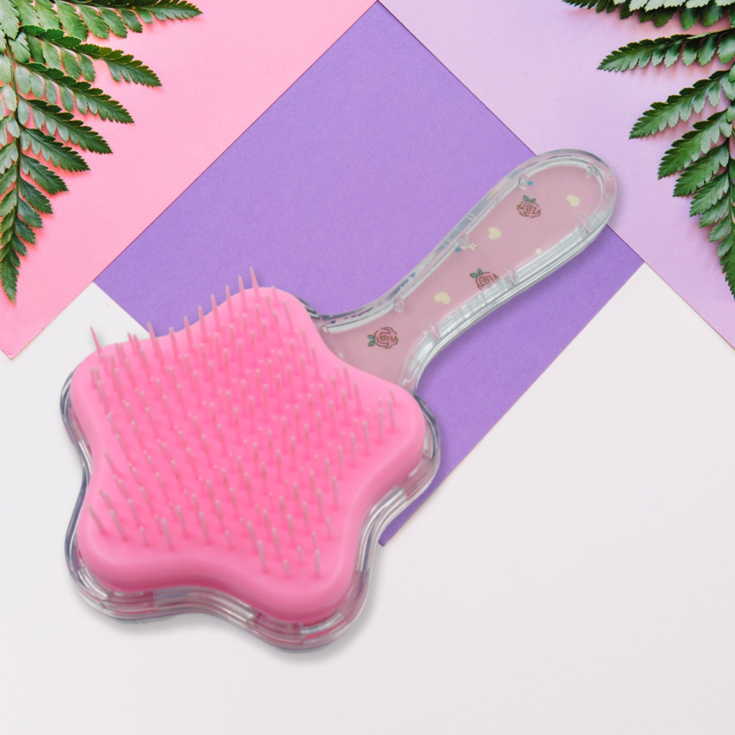 Cartoon Hair Brush Massage Shower Comb Blur Wet Salon Hair Brushes Hair Styling Tools, Glitter Comb, Soft & Smooth Brush, Mermaid Brush For Kids Return Gifts For Kids (1 Pc ) - Bhavnagar Deodap