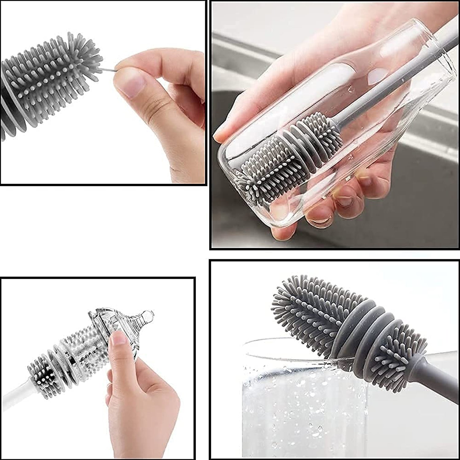 Multipurpose Bottle Cleaning Brush: Kitchen Tool - Bhavnagar Deodap