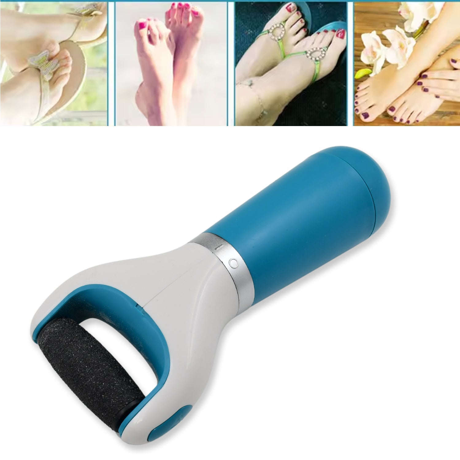 Electronic Dry Foot File, Callous Remover for Feet, Electric Foot with Roller Hard and Dead Skin- Regular Coarse, Baby smooth feet in minutes. For in home padicure foot care, Battery Powered & USB (Battery not included) - Bhavnagar Deodap