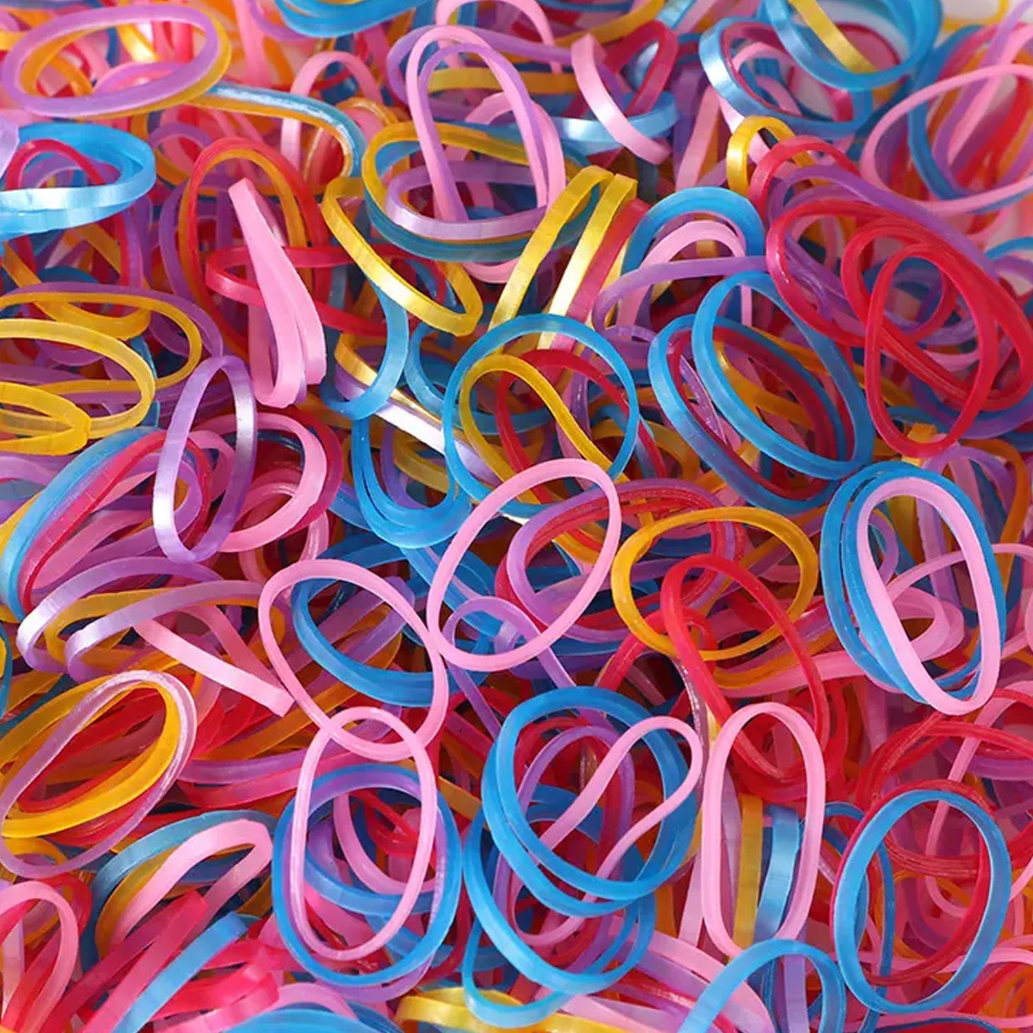 Rubber Band For Office/Home and Kitchen Accessories Item Products, Elastic Rubber Bands, Flexible Reusable Nylon Elastic Unbreakable, For Stationery, School  Multicolor (1 Inch, 50 GM) - Bhavnagar Deodap