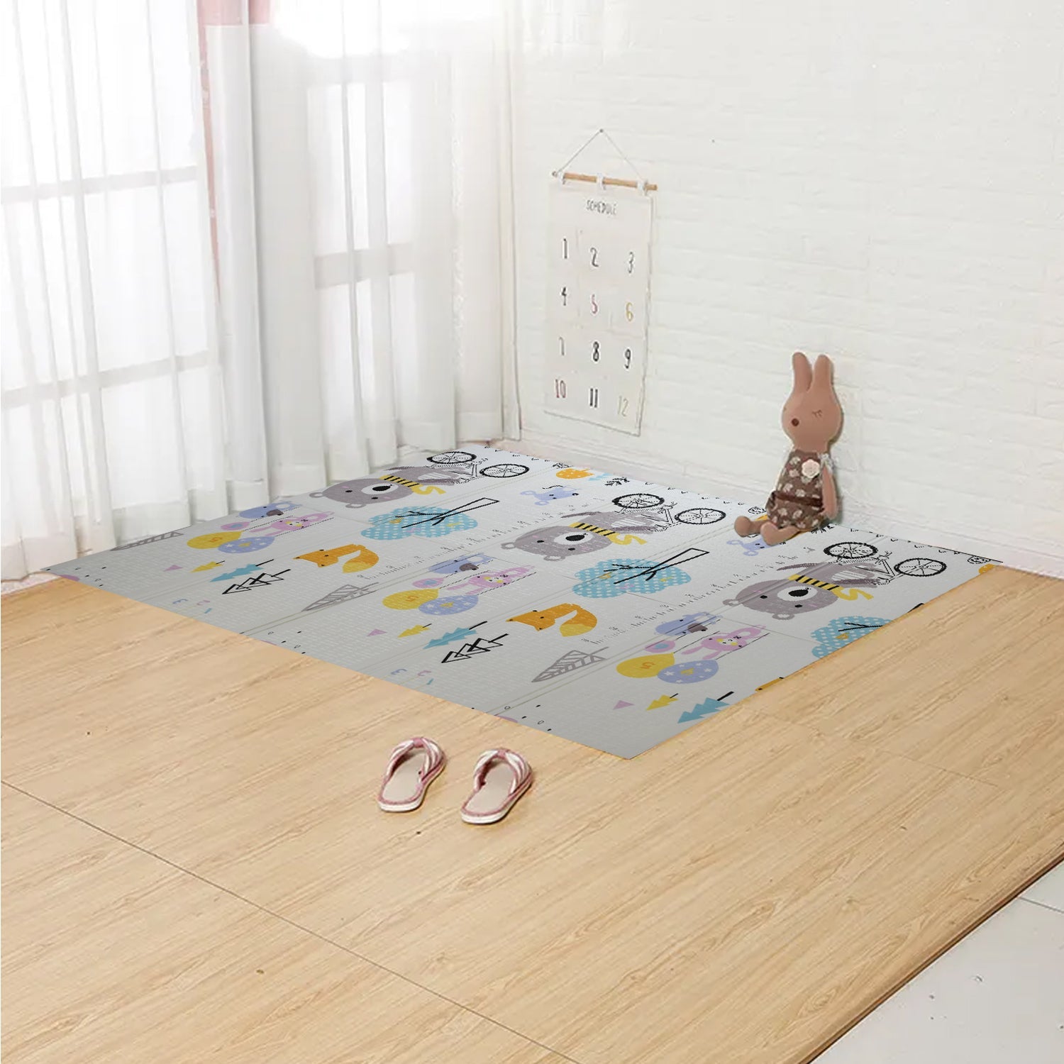 Baby Play Mat, Foam Play mat for Play Mat Baby Floor Play Baby Crawling Mat Large Soft Thick Baby Mat, Water-Proof Reversible Toxic Free (197x176 cm) - Bhavnagar Deodap