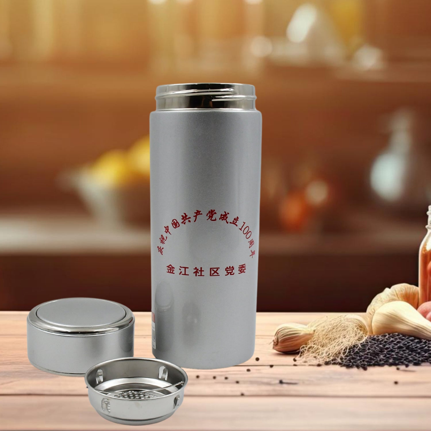 Vacuum Insulated Stainless Steel Flask, Water Beverage Travel Bottle, BPA Free, Leakproof, Portable For office / Gym / School (1 Pc / 350 ML) - Bhavnagar Deodap