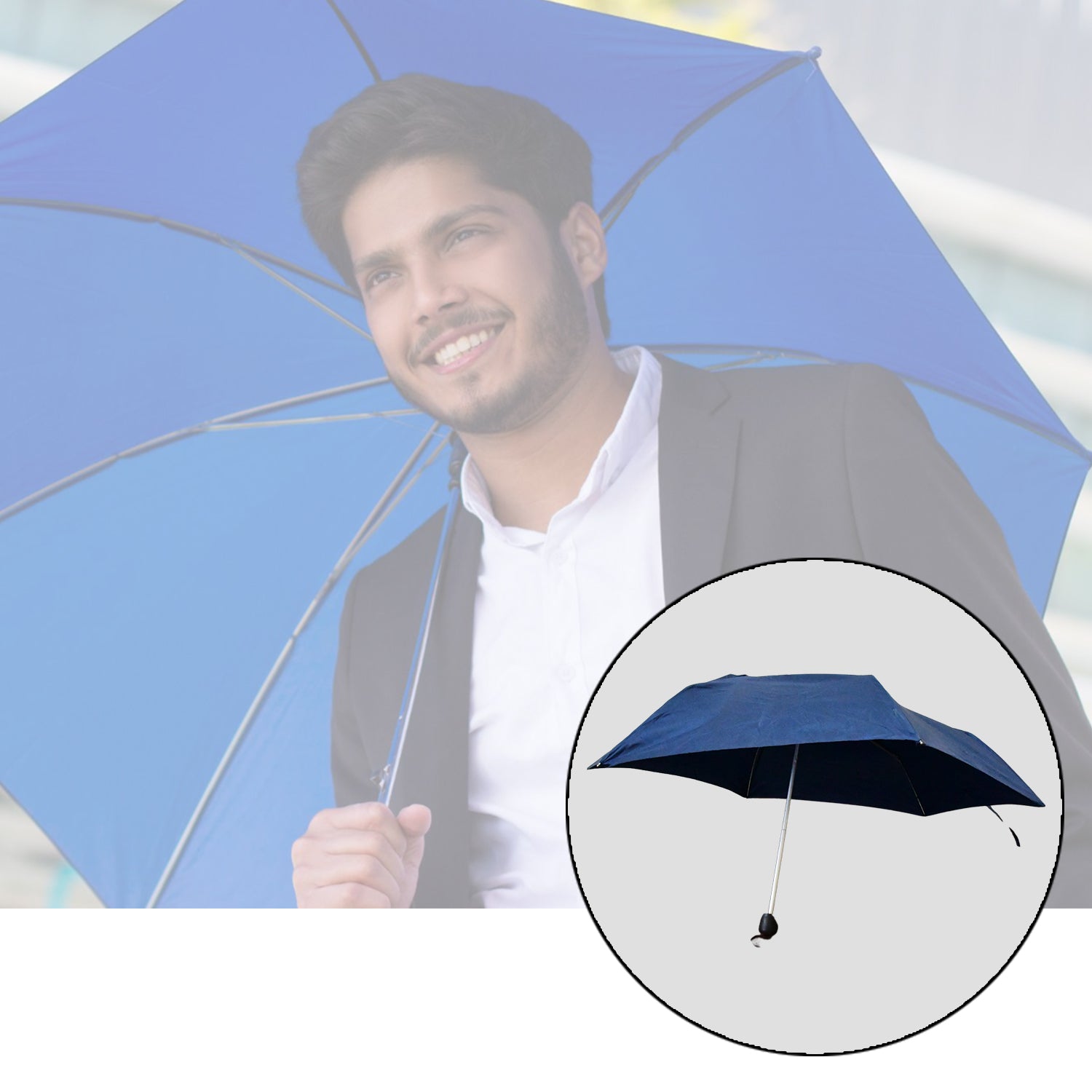 3-Fold Sun & Rain Protective Foldable Umbrella (1 Pc) - Bhavnagar Deodap