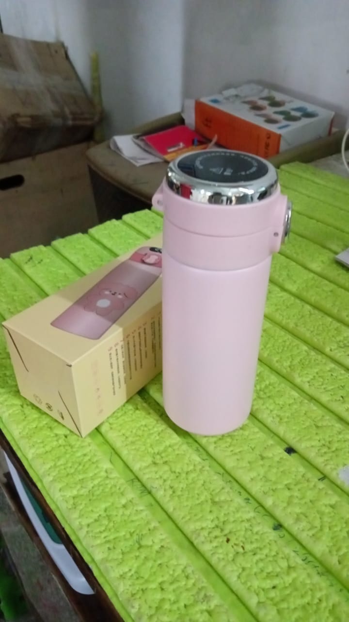 Smart Vacuum Insulated Water Bottle with LED Temperature Display (450 ML Approx) - Bhavnagar Deodap