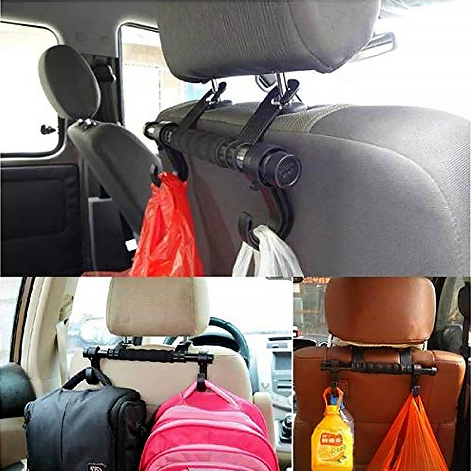 Back Seat Organizer Head Rest Luggage Bag Holder Hook Hanger Kit for Car Truck SUV - Bhavnagar Deodap