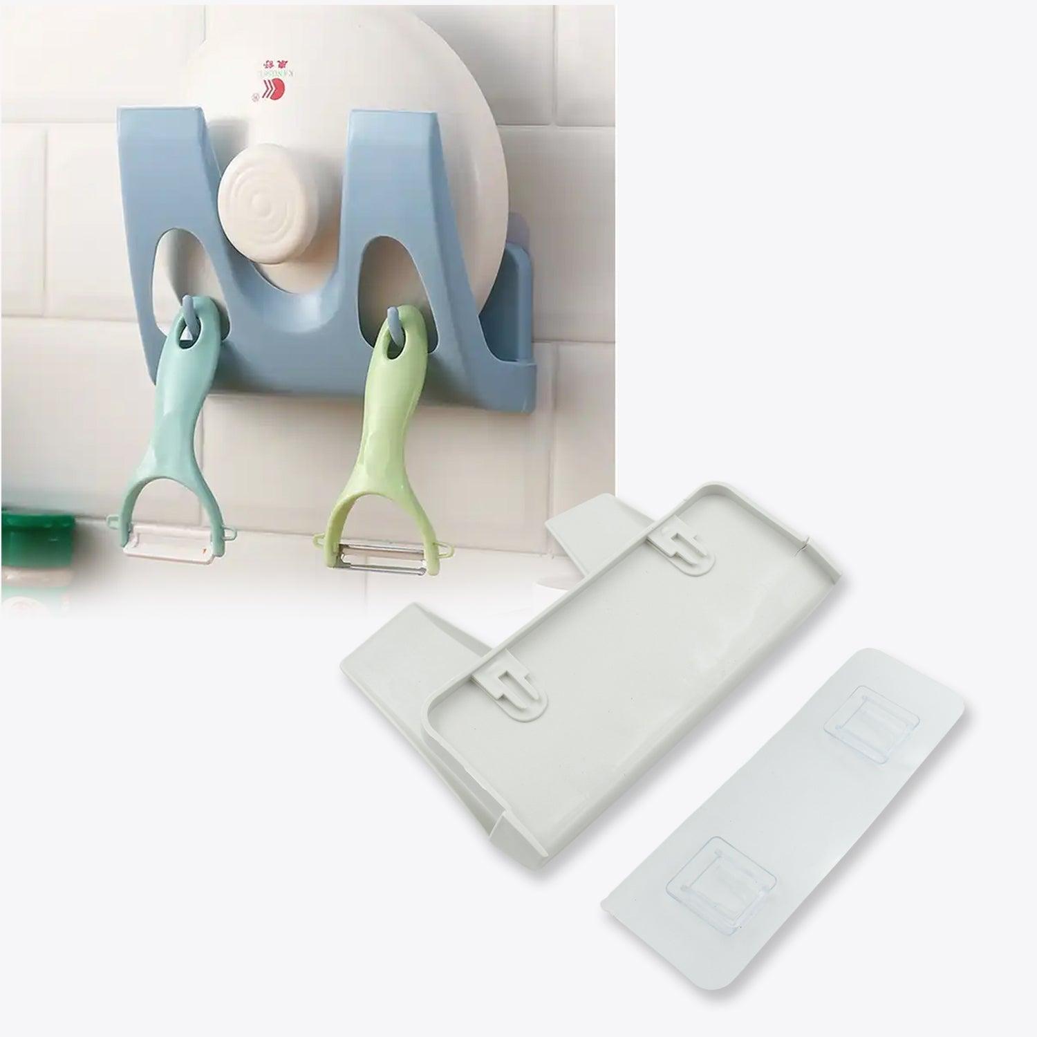 Multifunction Kitchen Rack: Plate, Dish Rack, Pot Lid Holder (Wall Mounted) - Bhavnagar Deodap