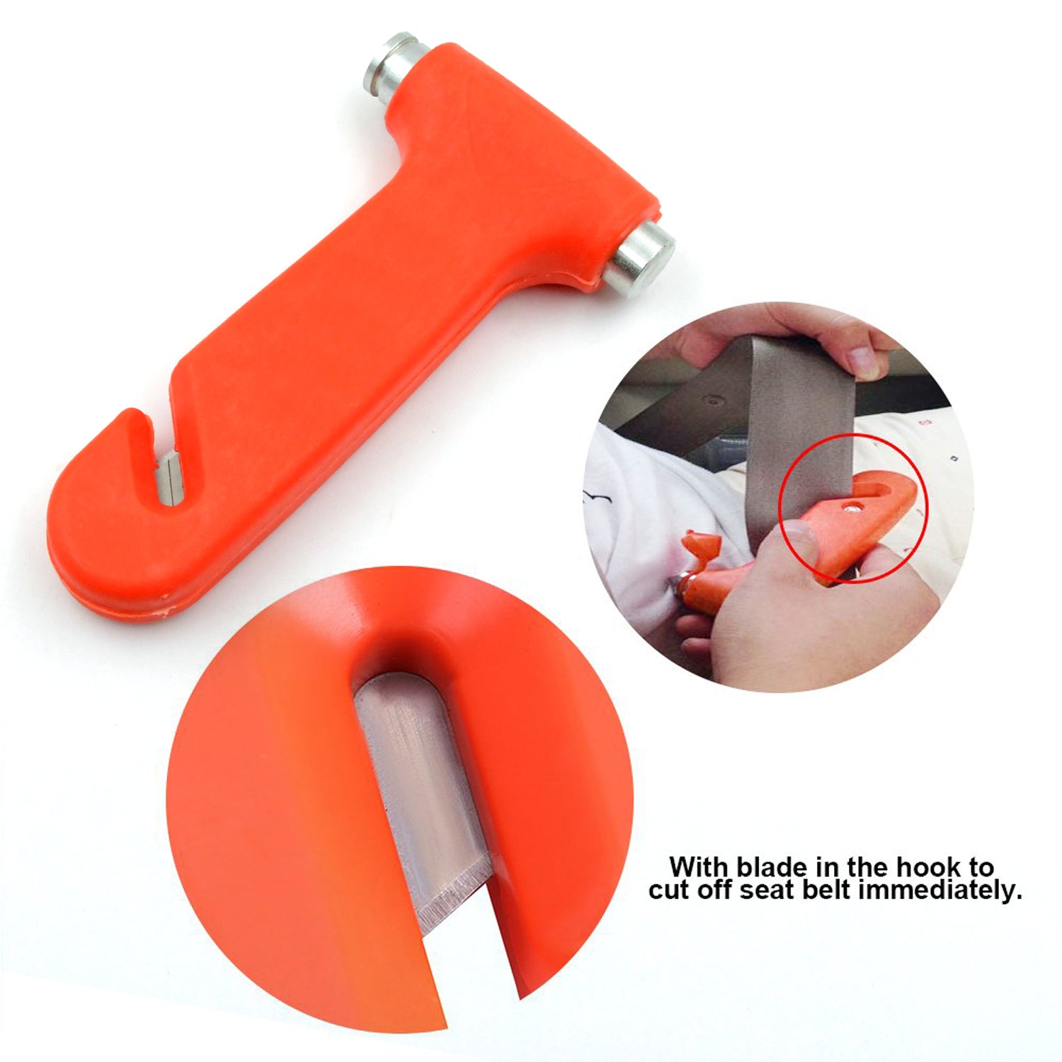 Car Safety Hammer,Emergency and Rescue Tool,Car Window Breaker and Seatbelt Cutter,Safety Hammer Emergency Rescue Tool,Car Window Breaking Seat Belt Cutter (1 Pc) - Bhavnagar Deodap