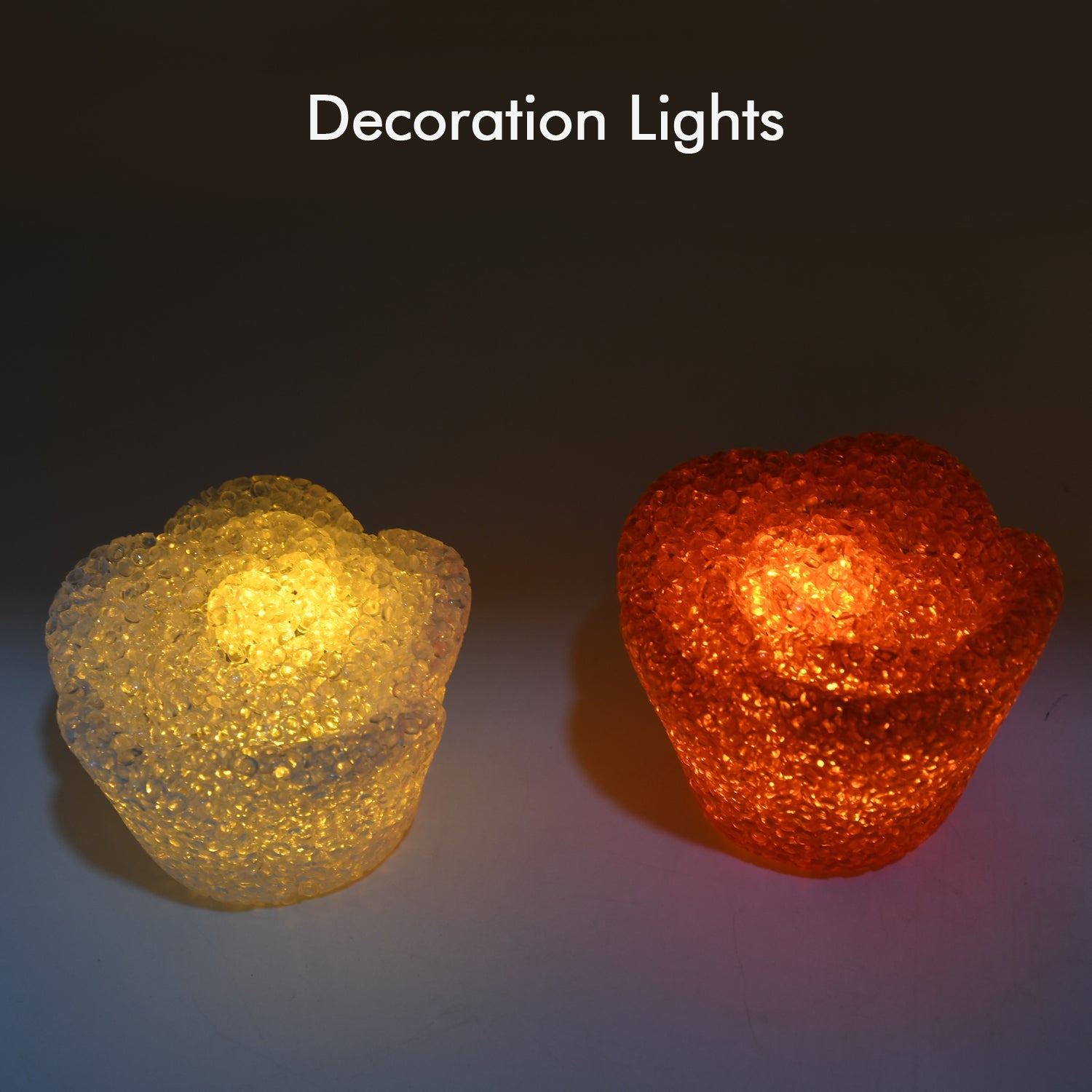 MULTI SHAPE SMALL LIGHT LAMPS LED SHAPE CRYSTAL NIGHT LIGHT LAMP (6 PC SET) - Bhavnagar Deodap