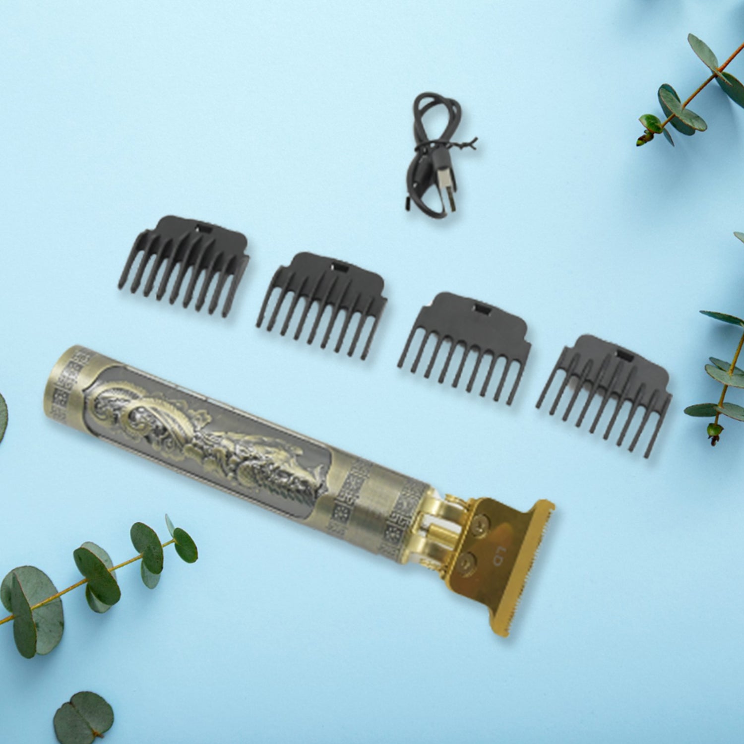 Hair Trimmer for Men Hair Style Trimmer, Professional Hair Clipper, Electric Shaving machine dry shaving for men - hair shaving and trimming beard With 4 adjustable blade clipper, Oil, Cleaning Brush - Bhavnagar Deodap