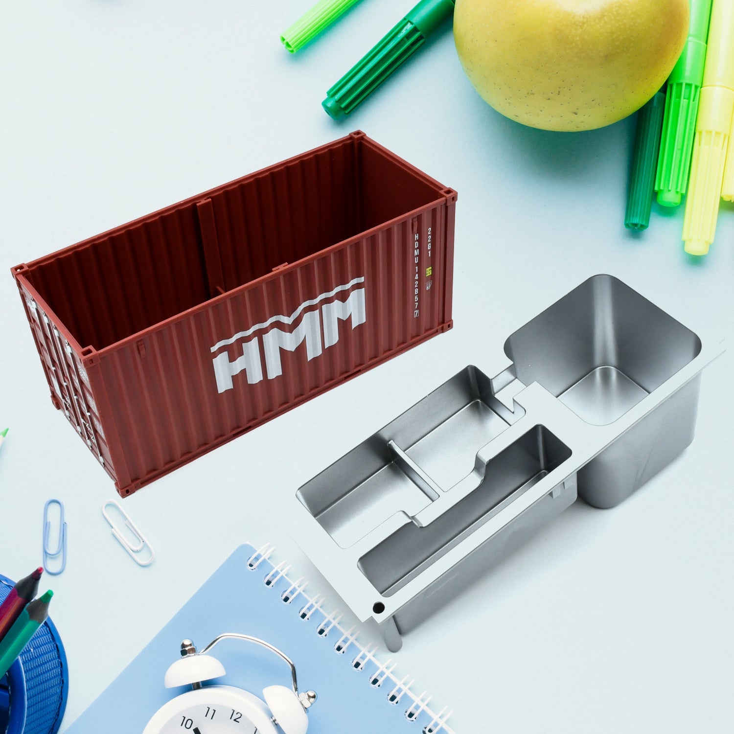 Shipping Container Pen Holder Shipping Container Model Pen Name Cardholder Simulated Container Model For Business Gift - Bhavnagar Deodap