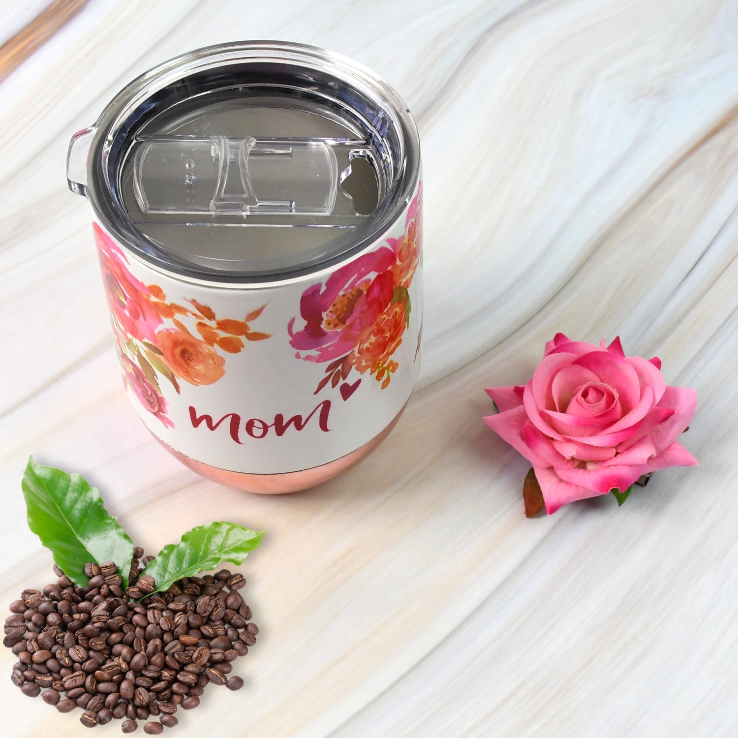 Stainless Steel Vacuum Insulated Mug with Lid (1 Pc / Mix Design & Color) - Bhavnagar Deodap