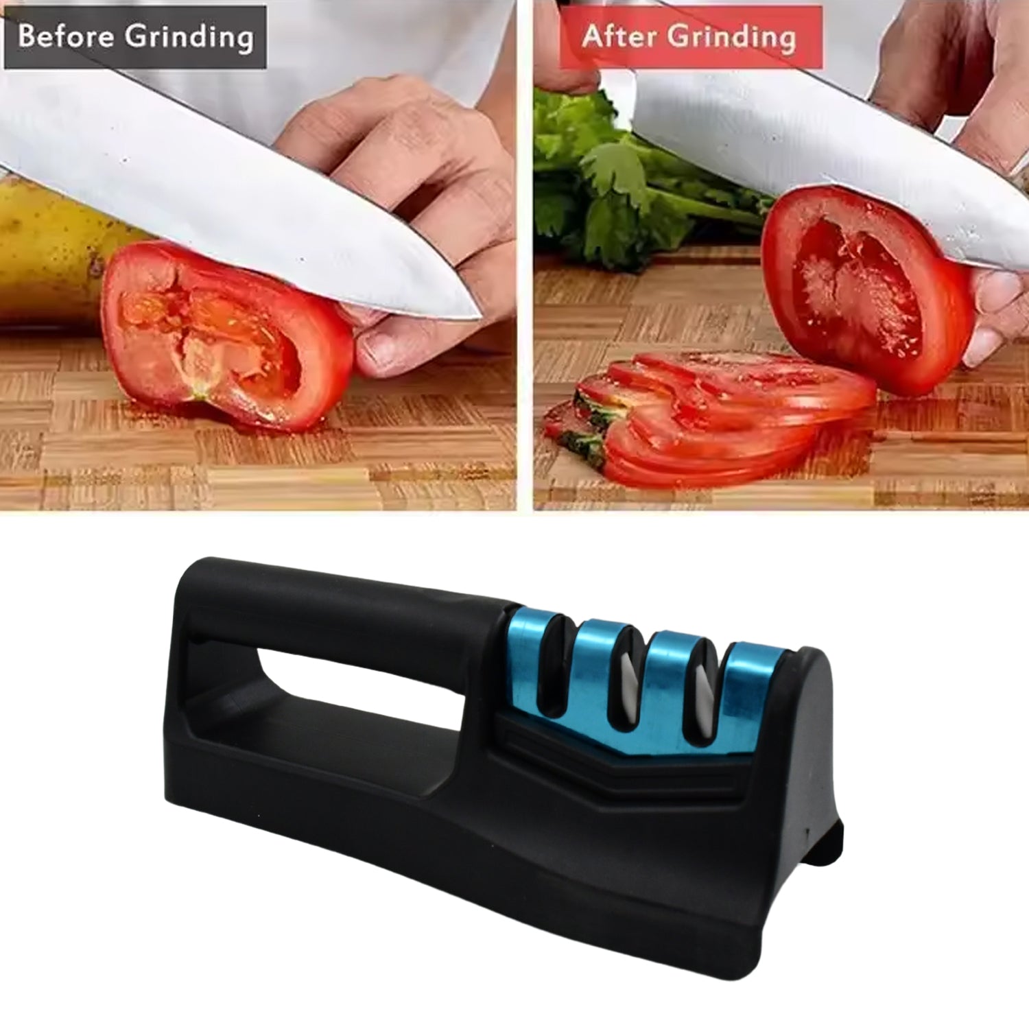 Knife Sharpener for Chefs & Serrated Knife (9in1) - Bhavnagar Deodap